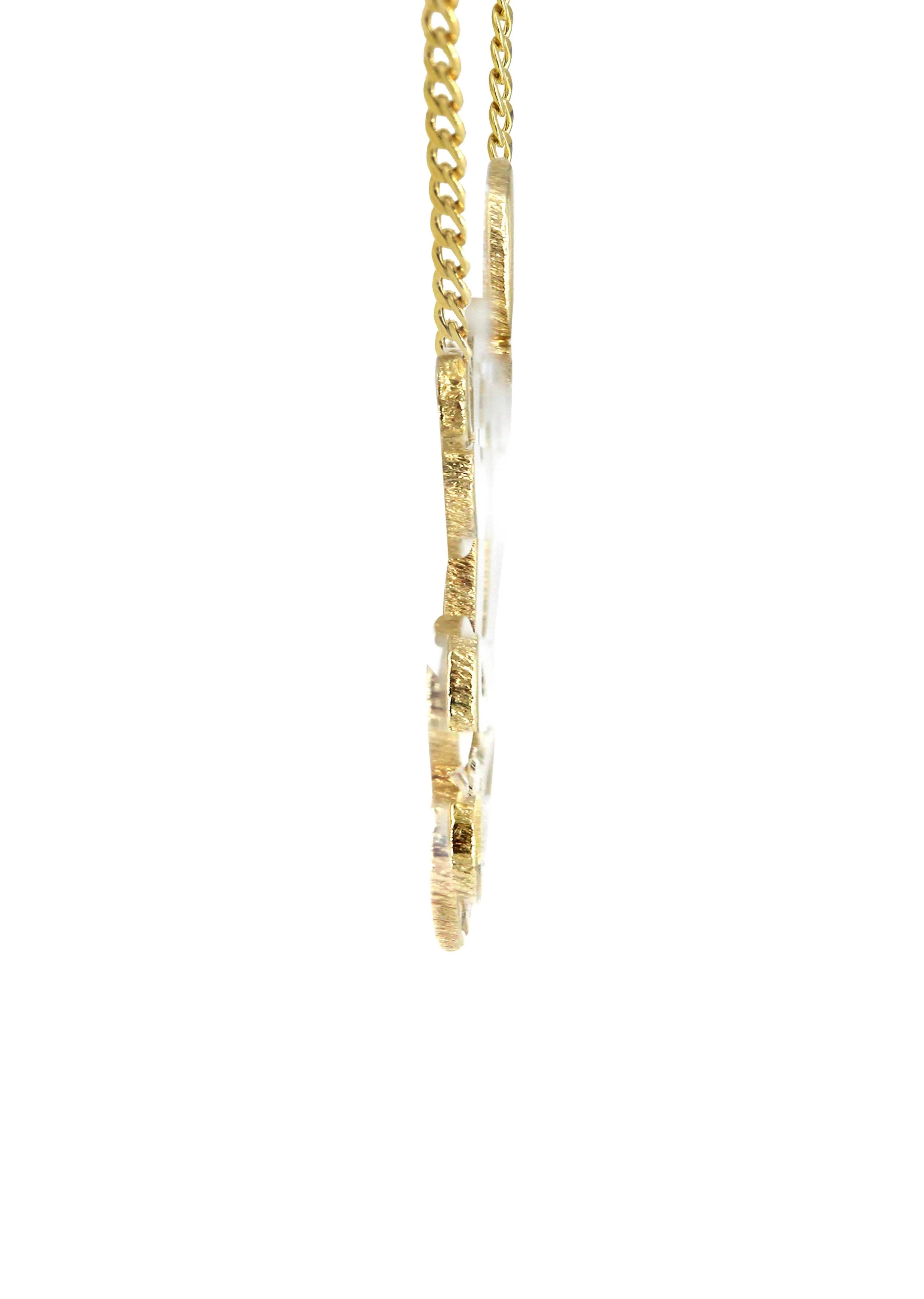 14K Gold Plain Name Plate Necklace | Style #85 - Image 3