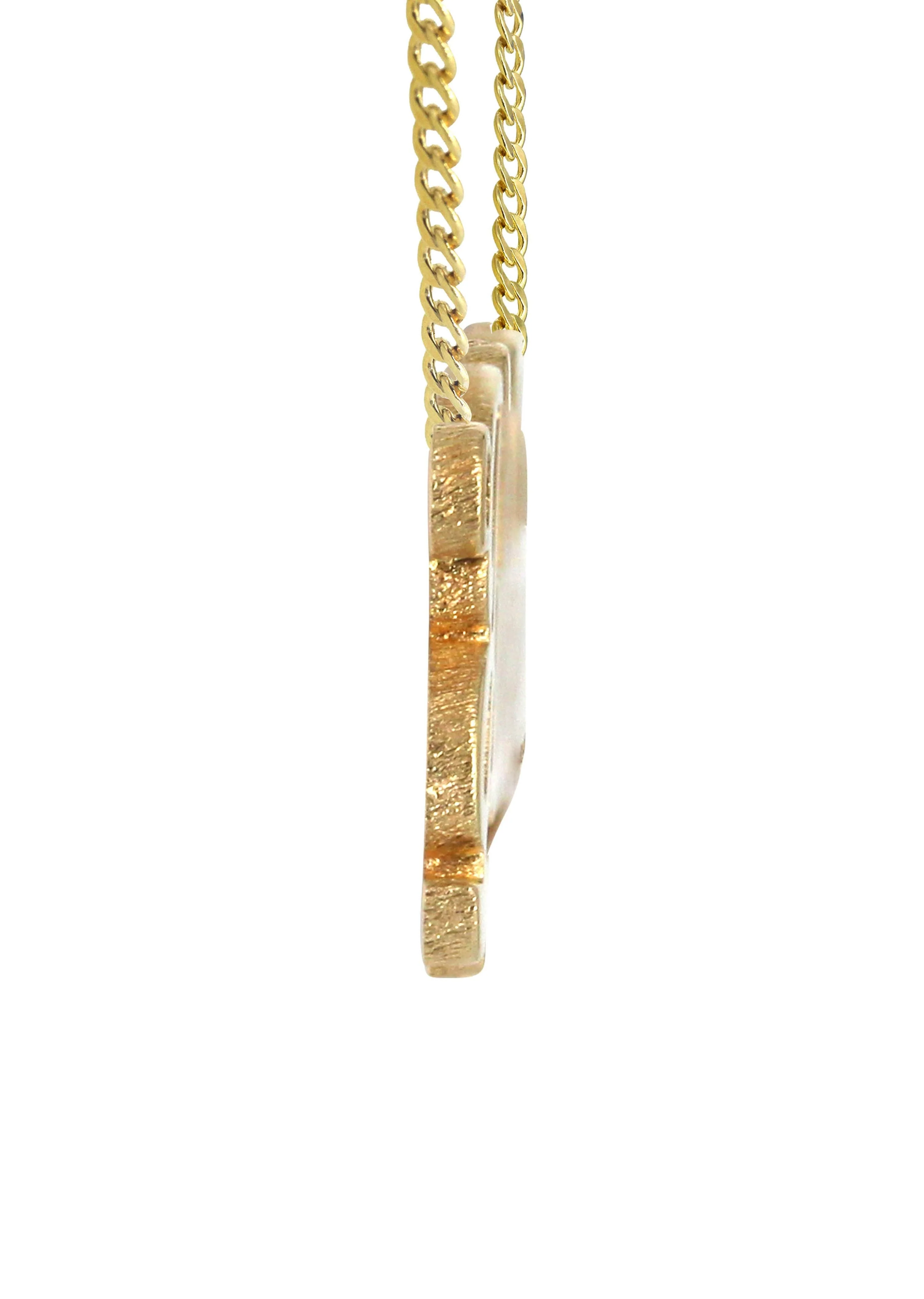 14K Gold Two Name Name Plate Necklace | Style #97 - Image 3