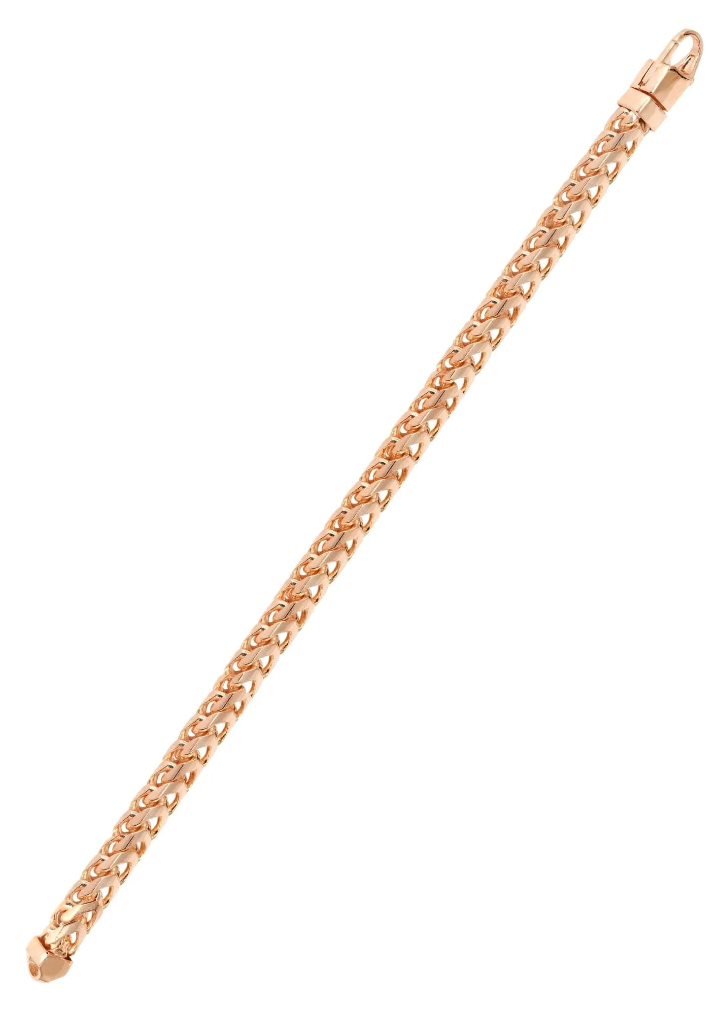 14K Rose Gold Bracelet Solid Franco - Image 3
