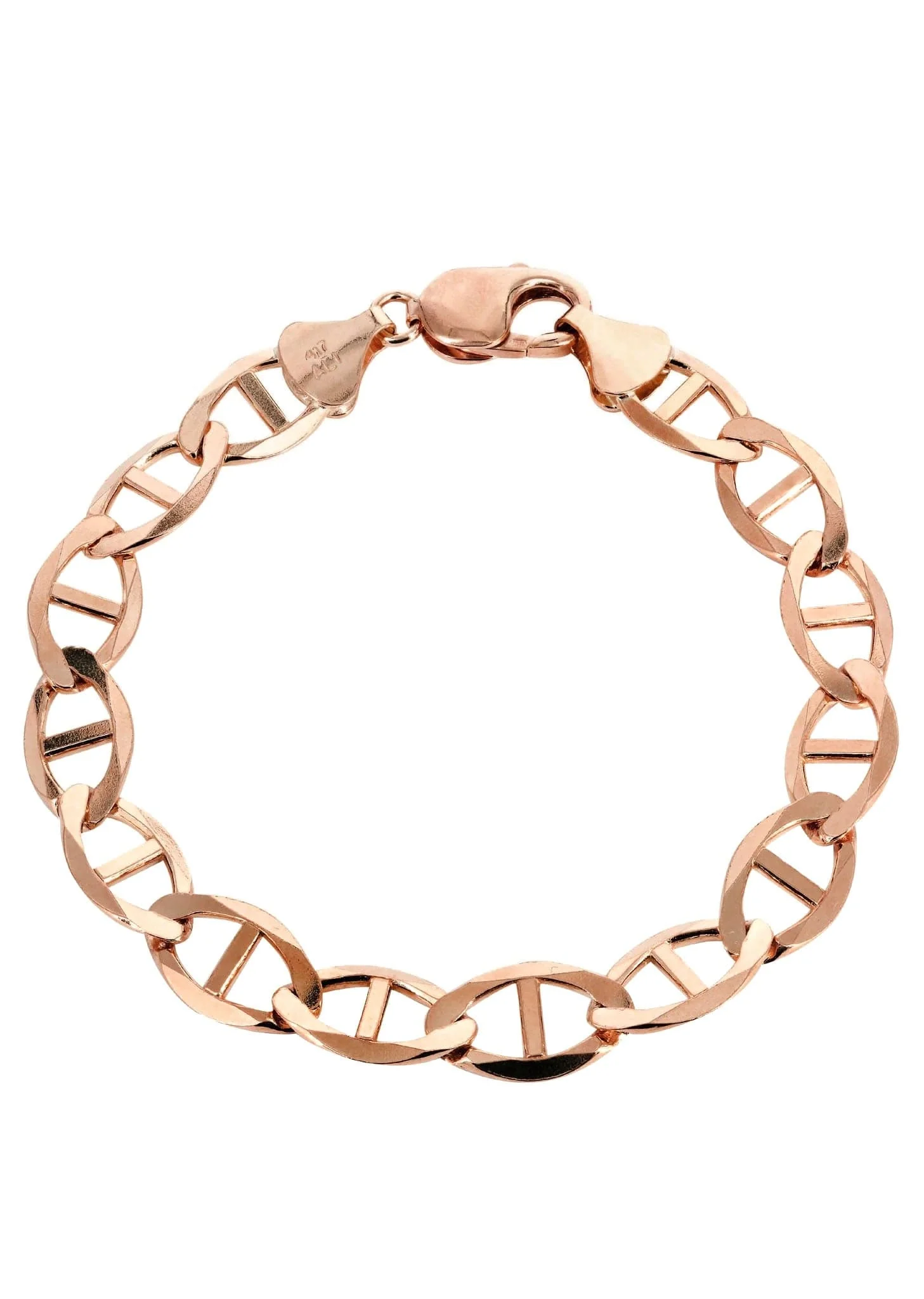 14K Rose Gold Bracelet Solid Mariner