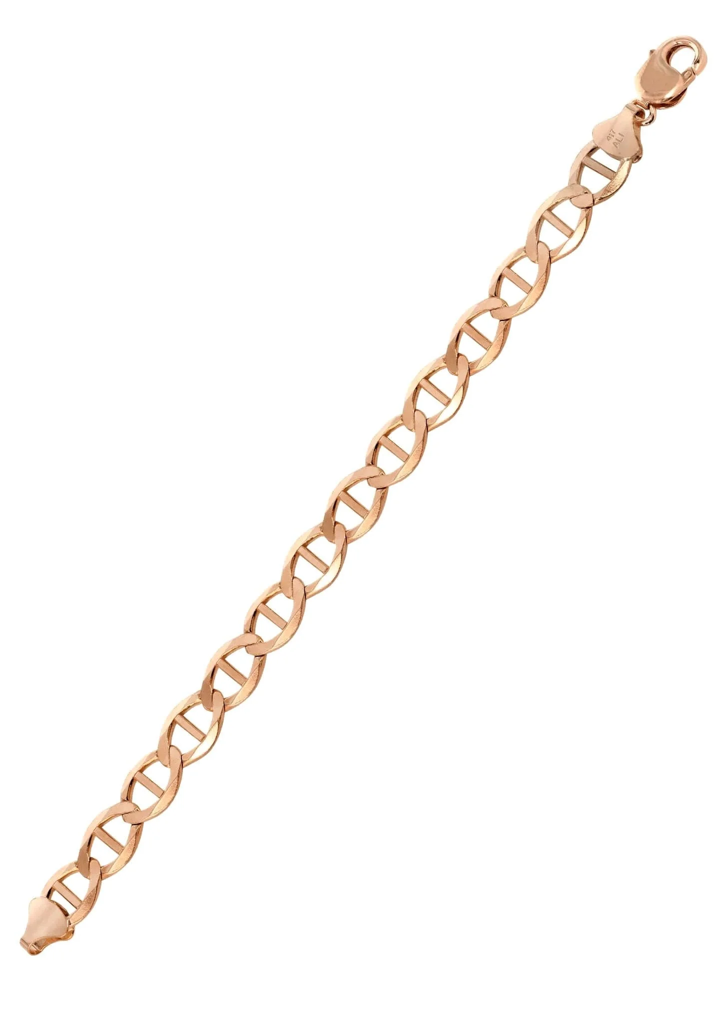 14K Rose Gold Bracelet Solid Mariner - Image 3