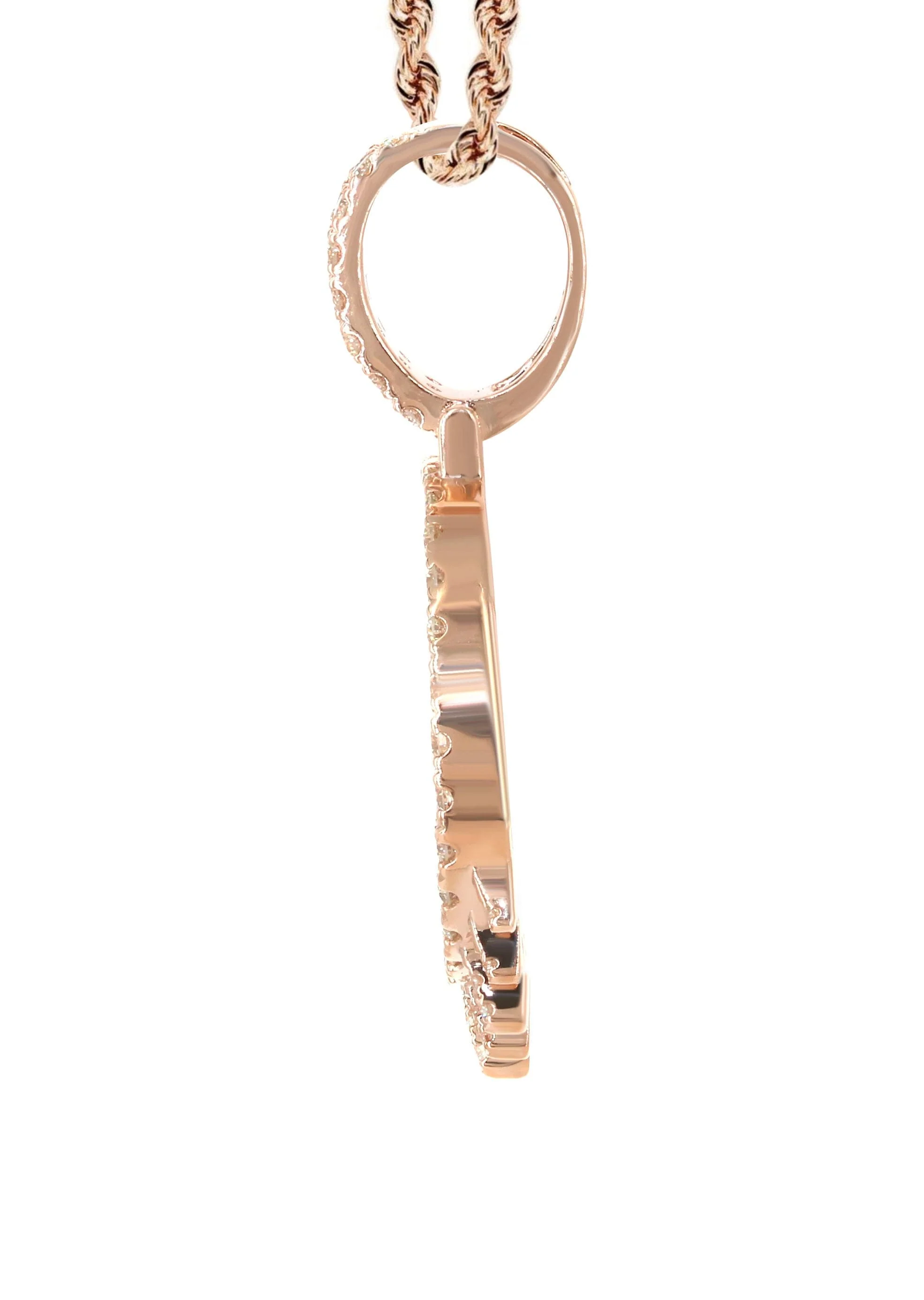 14K Rose Gold Diamond Round Drip Picture Pendant Necklace | 1.4 Carats | Appx. 16 Grams - Image 4