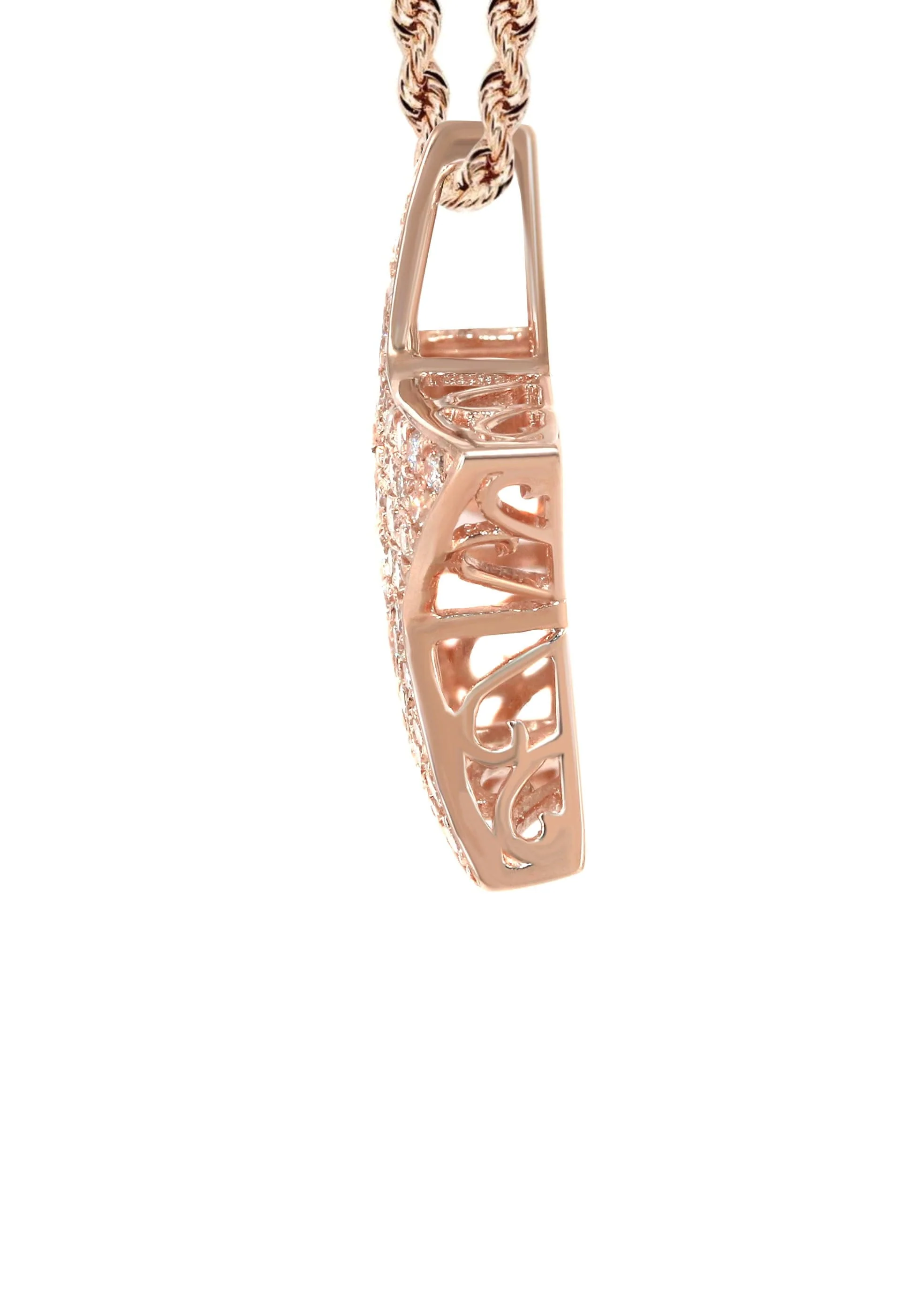 14K Rose Gold Diamond Star Necklace | 1.65 Carats - Image 4