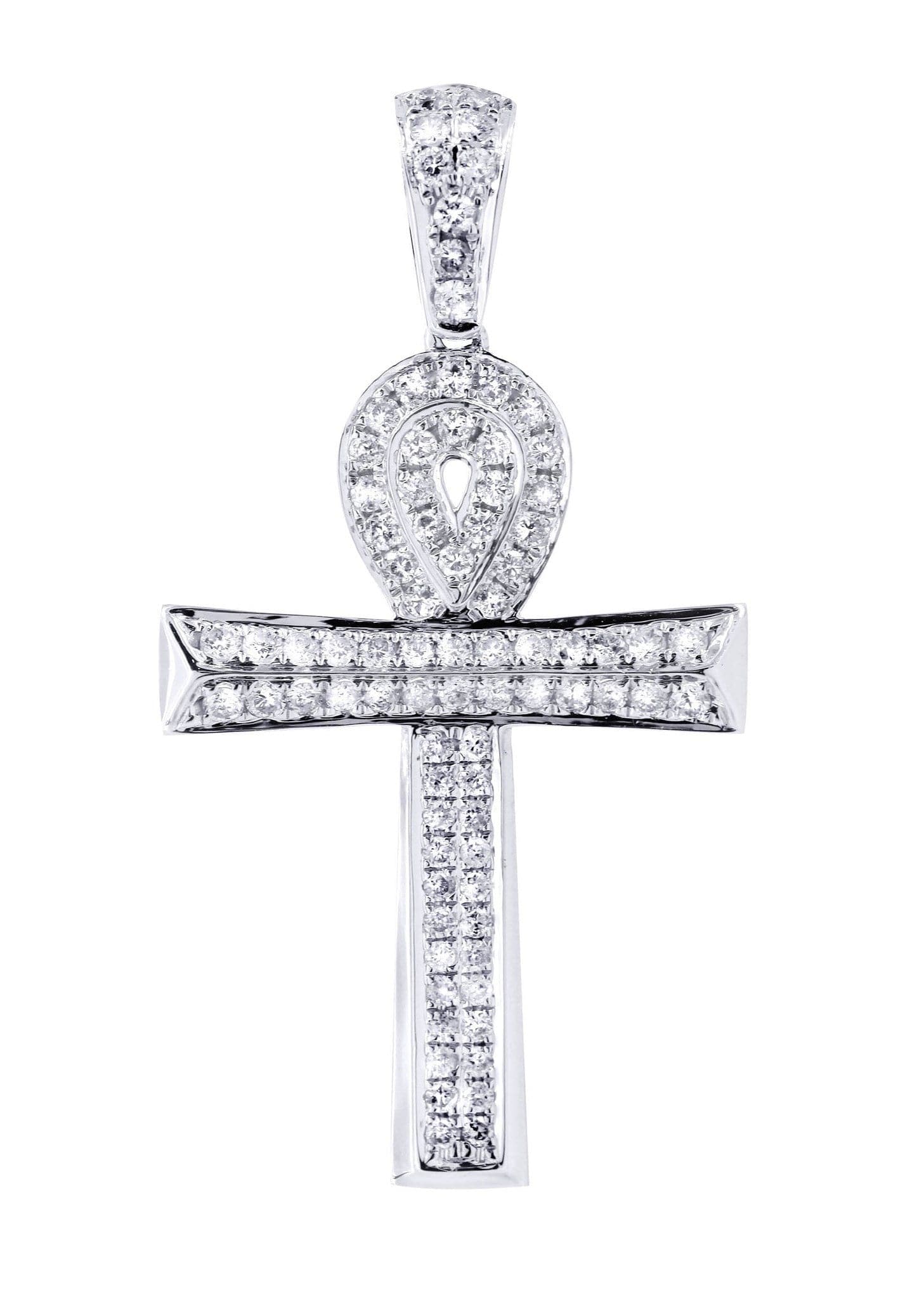 Diamond Ankh Pendant | 0.81 Carats | 3.33 Grams