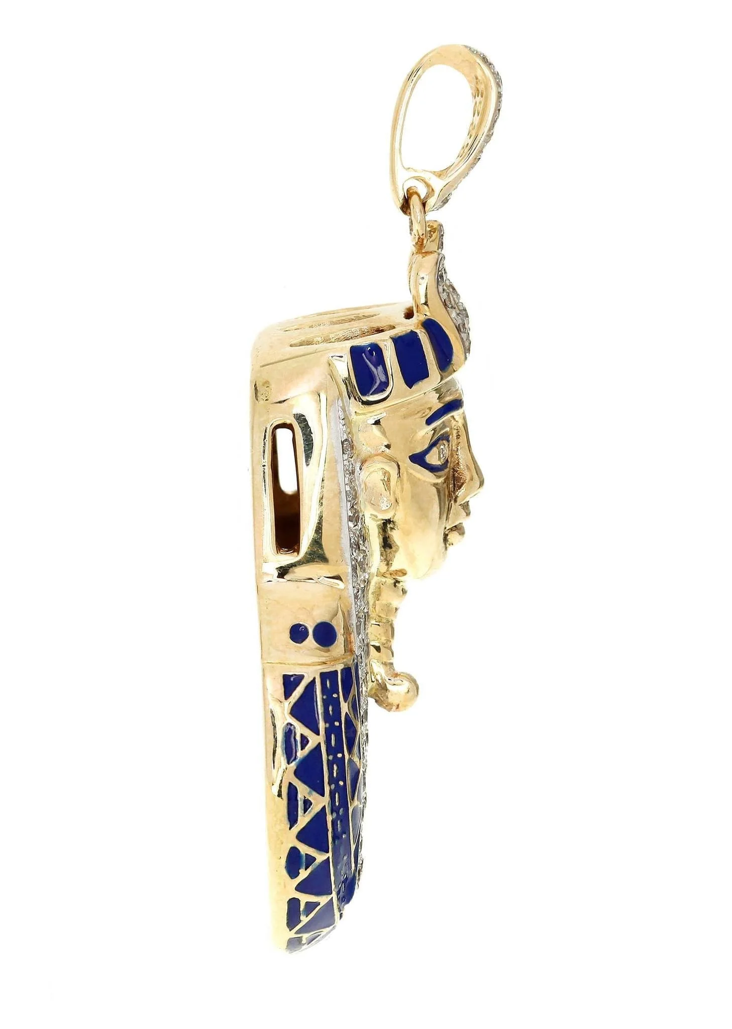 Diamond Pharaoh Piece | 13.69 Grams | 1.04 Carats - Image 2