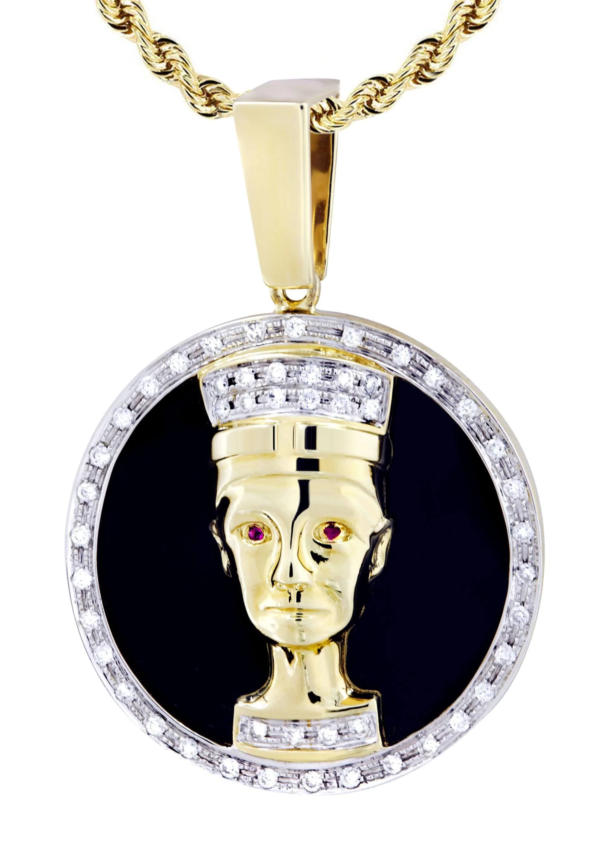 14K Yellow Gold Pharaoh Diamond Necklace | 0.42 Carats - Image 2