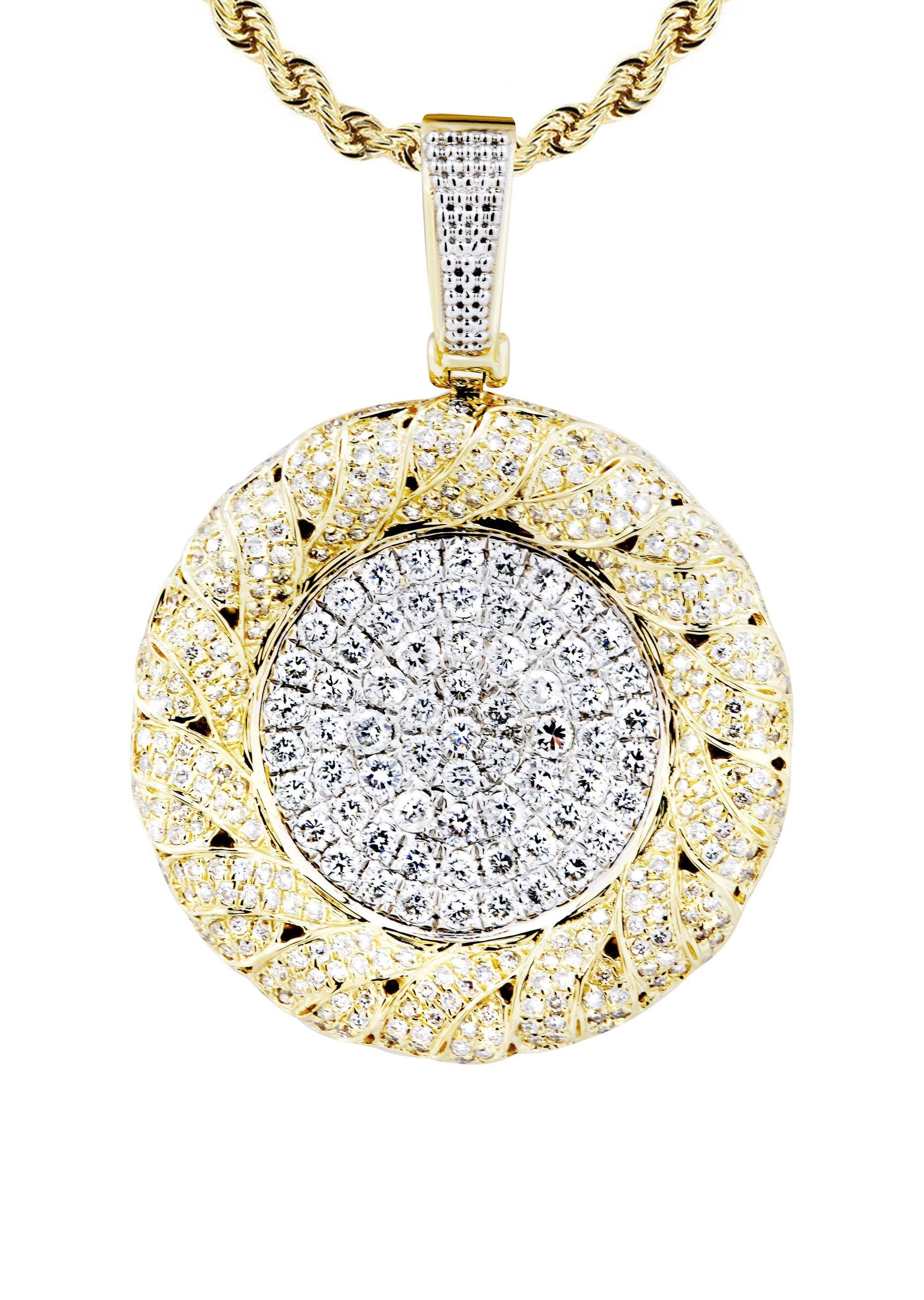 14K Yellow Gold Round Diamond Necklace | 2.1 Carats - Image 2
