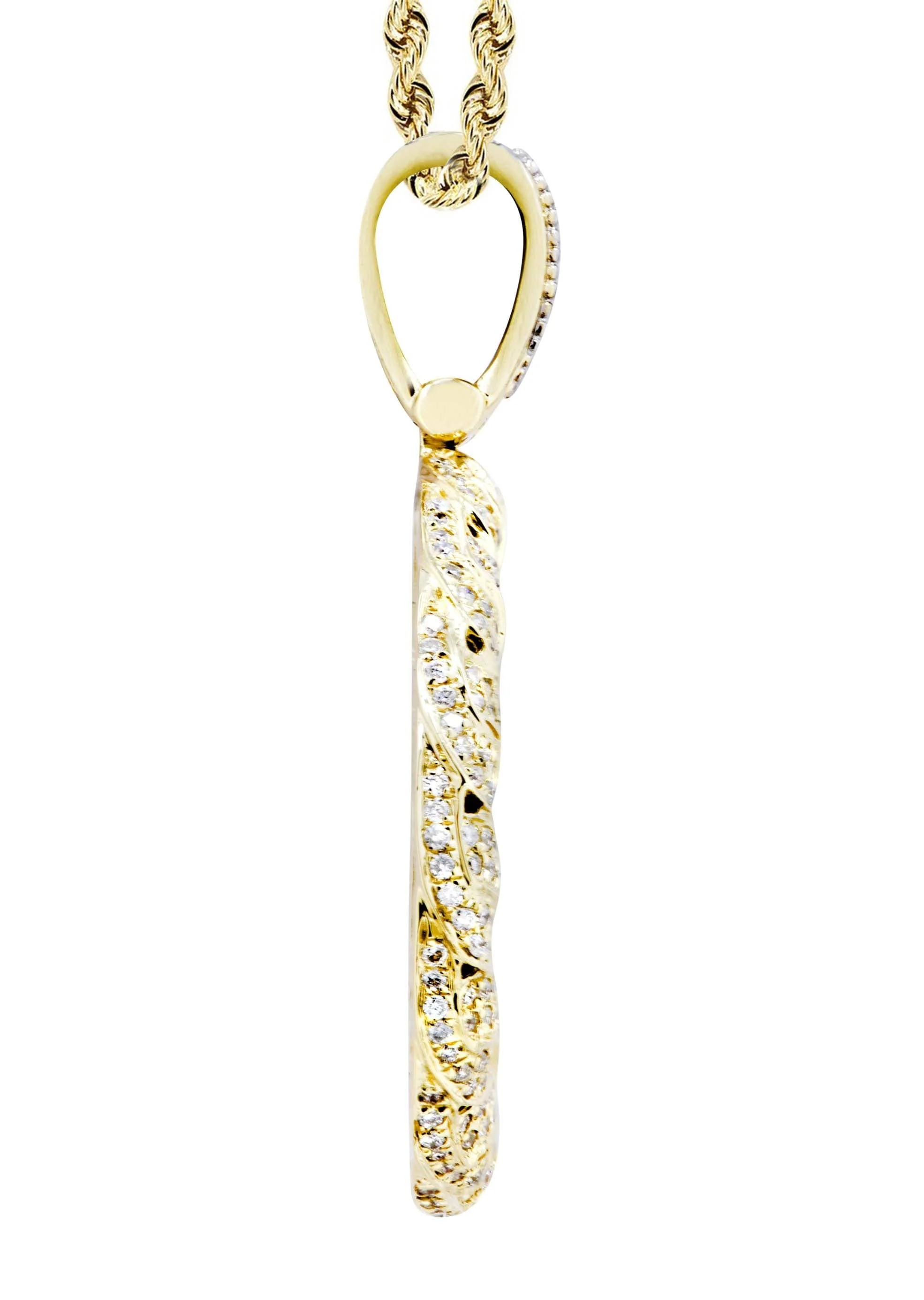 14K Yellow Gold Round Diamond Necklace | 2.1 Carats - Image 4
