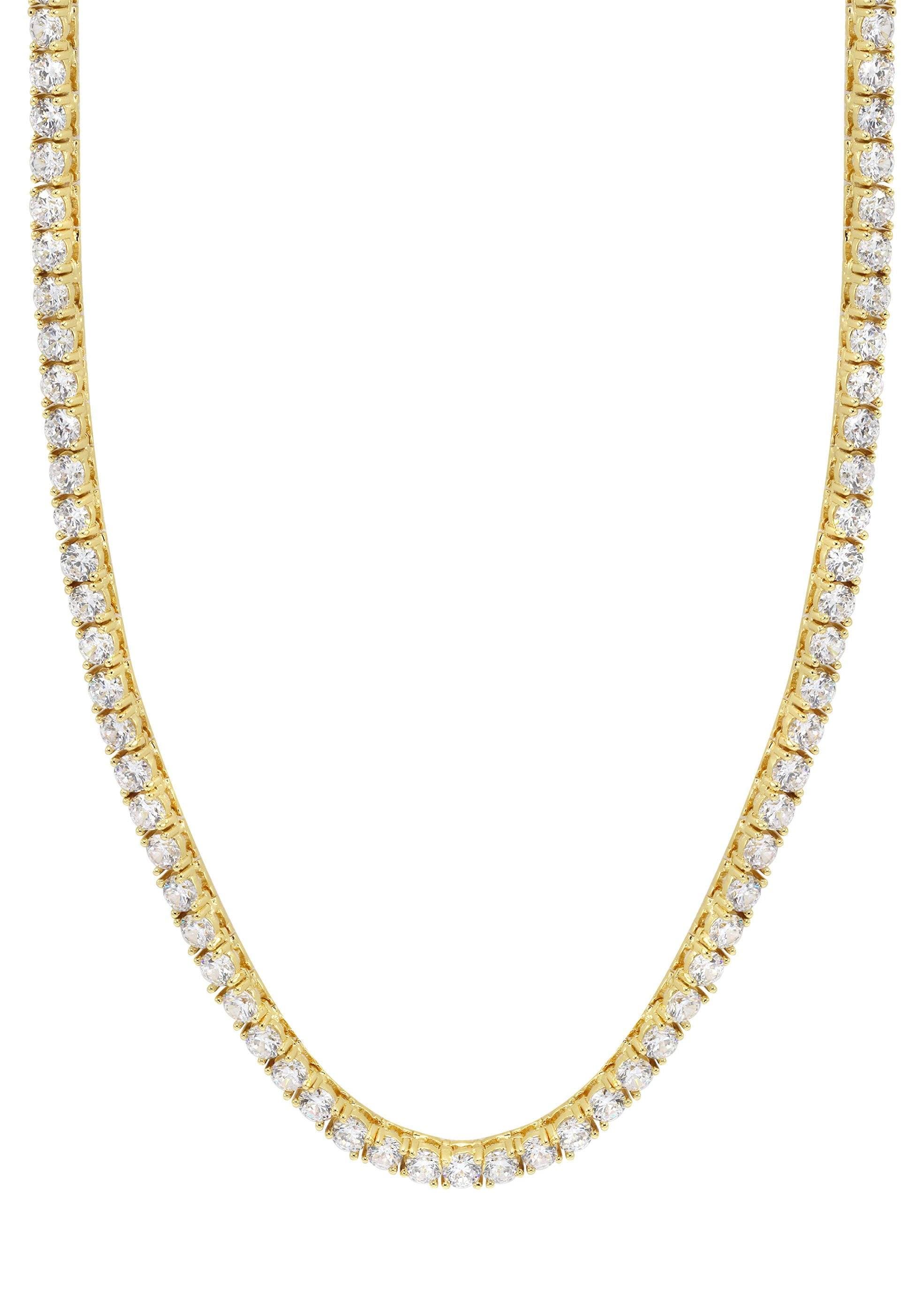 Mens Diamond Gold Tennis Chain - Image 4