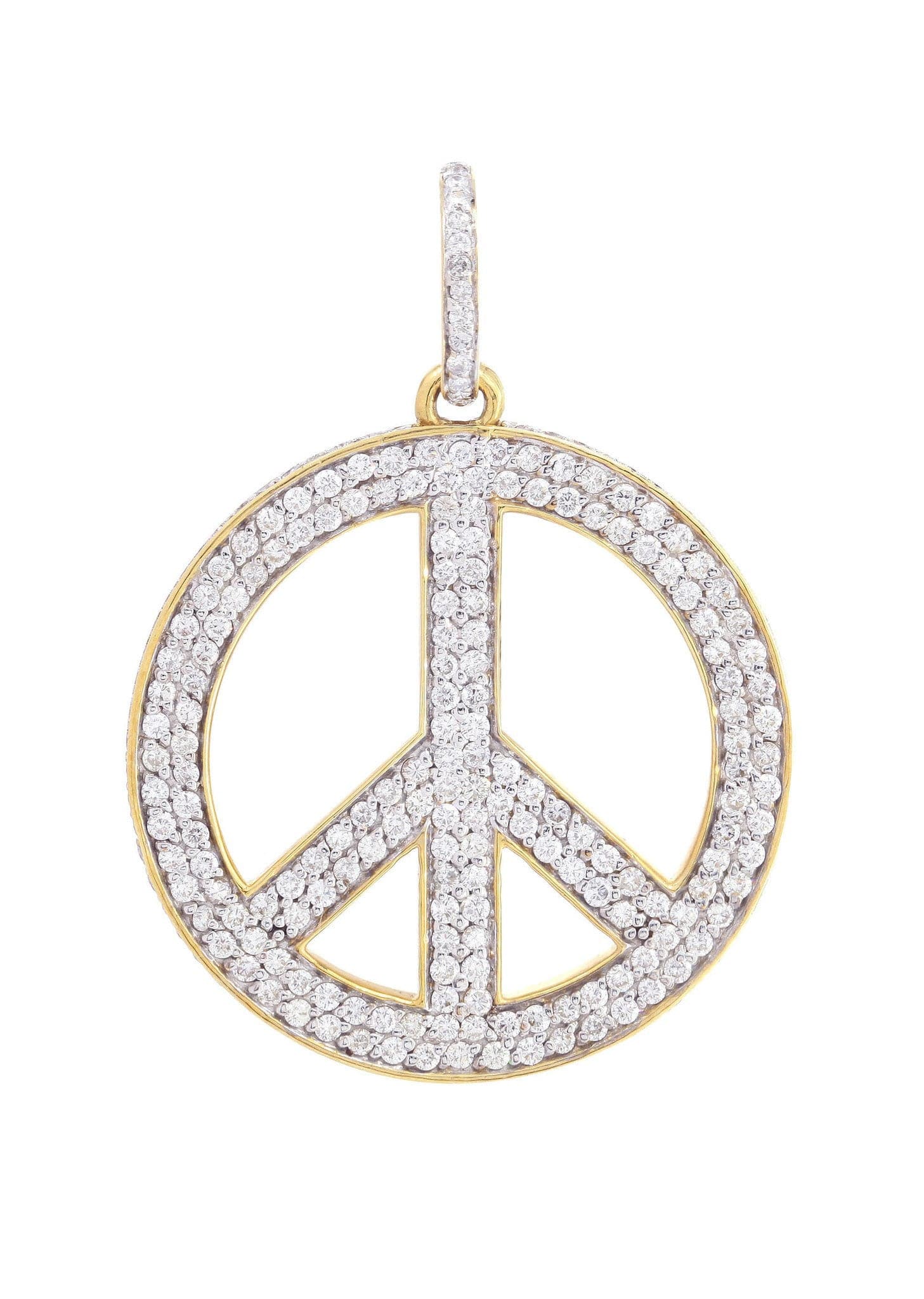 Diamond Peace Pendant | 2.51 Carats | 16.64 Grams