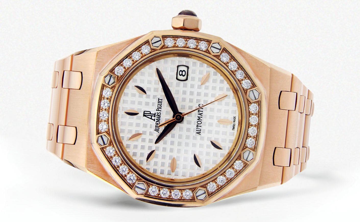 Audemars Piguet Royal Oak Watch For Women | 18K Rose Gold | 33 Mm - Image 4