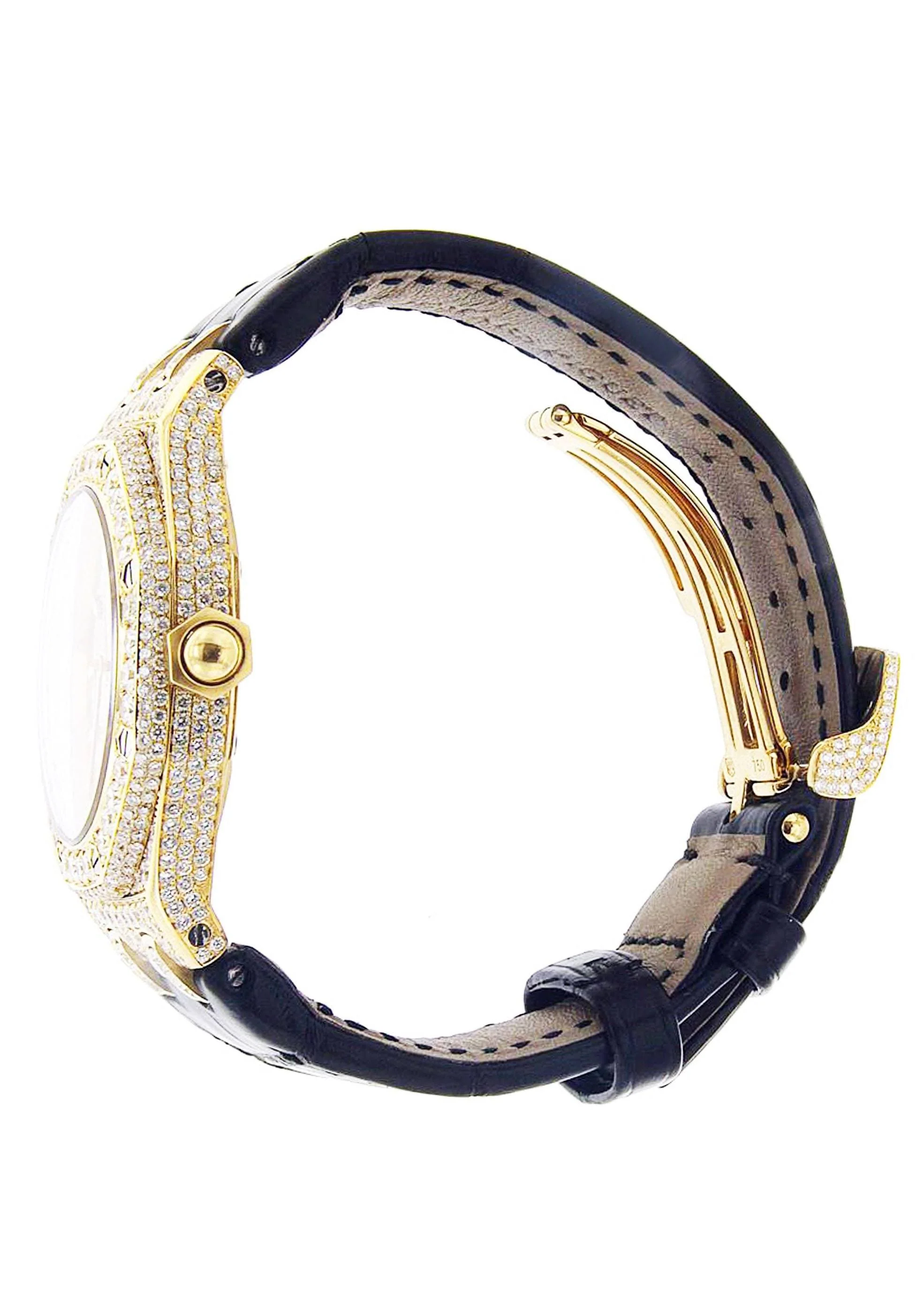 Diamond Audemars Piguet Royal Oak Watch For Women | 18K Yellow Gold | 33 Mm - Image 2