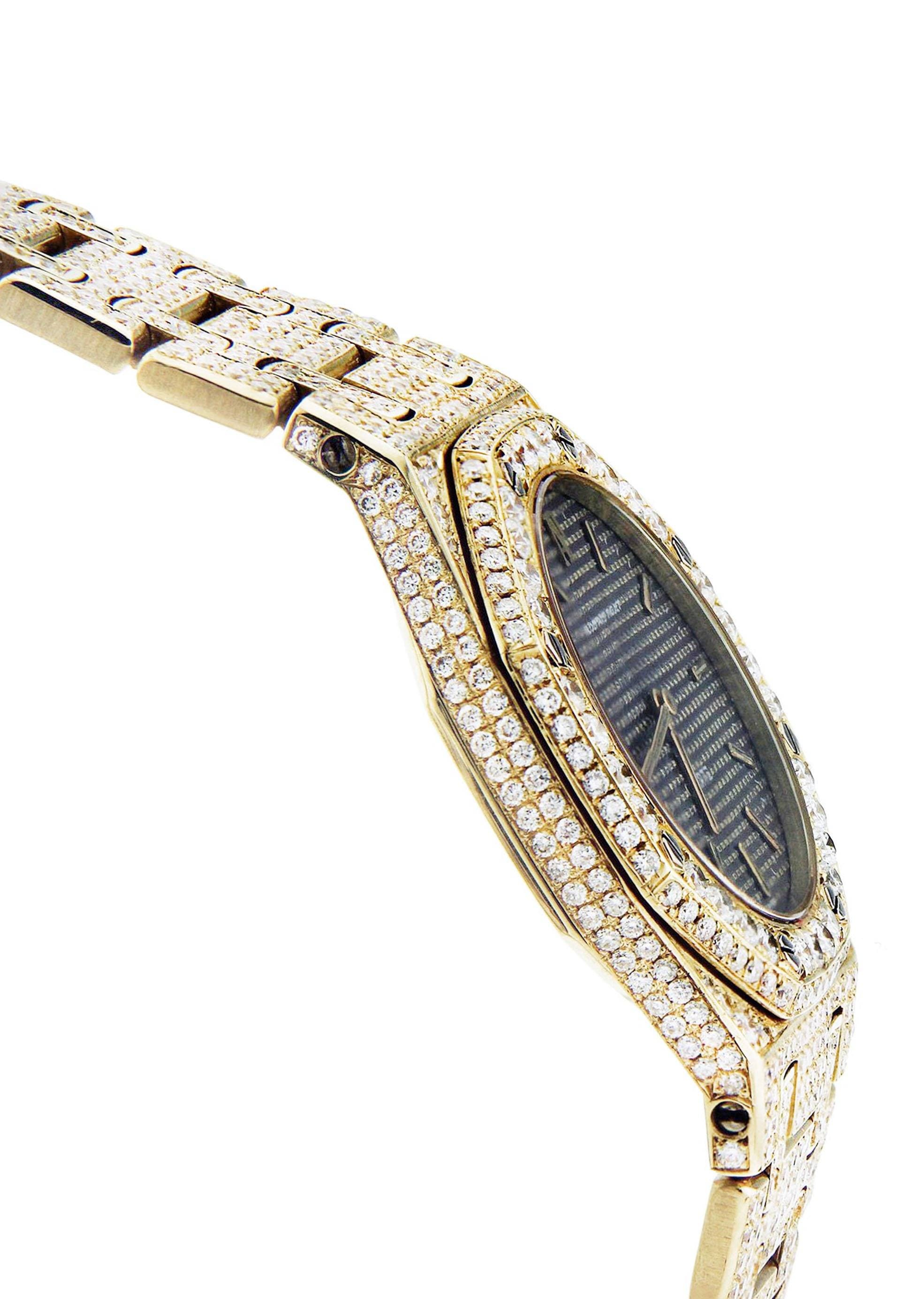 Diamond Audemars Piguet Royal Oak Watch For Women | 18K Yellow Gold | 33 Mm - Image 2