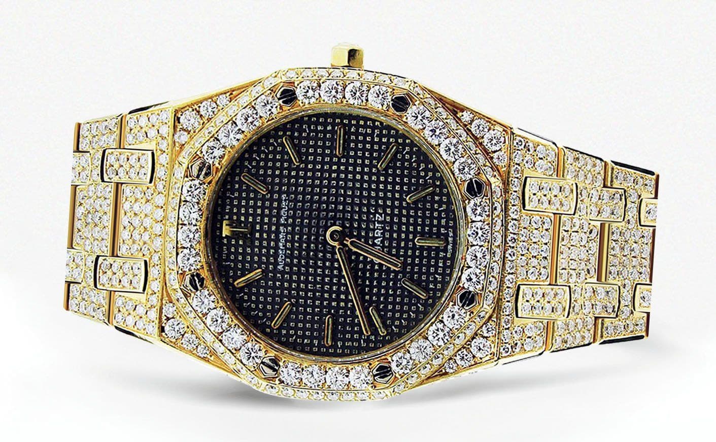 Diamond Audemars Piguet Royal Oak Watch For Women | 18K Yellow Gold | 33 Mm - Image 3