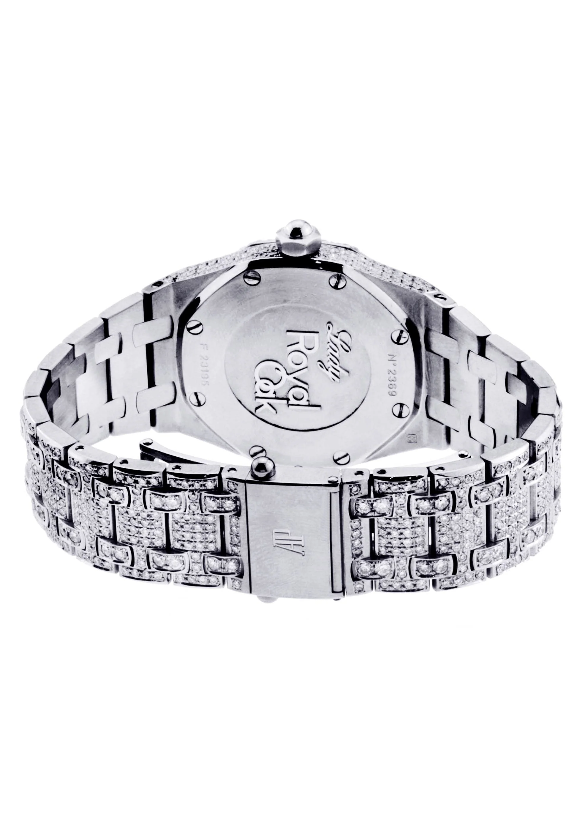 Diamond Audemars Piguet Royal Oak Watch For Women | Stainless Steel | 33 Mm - Image 3