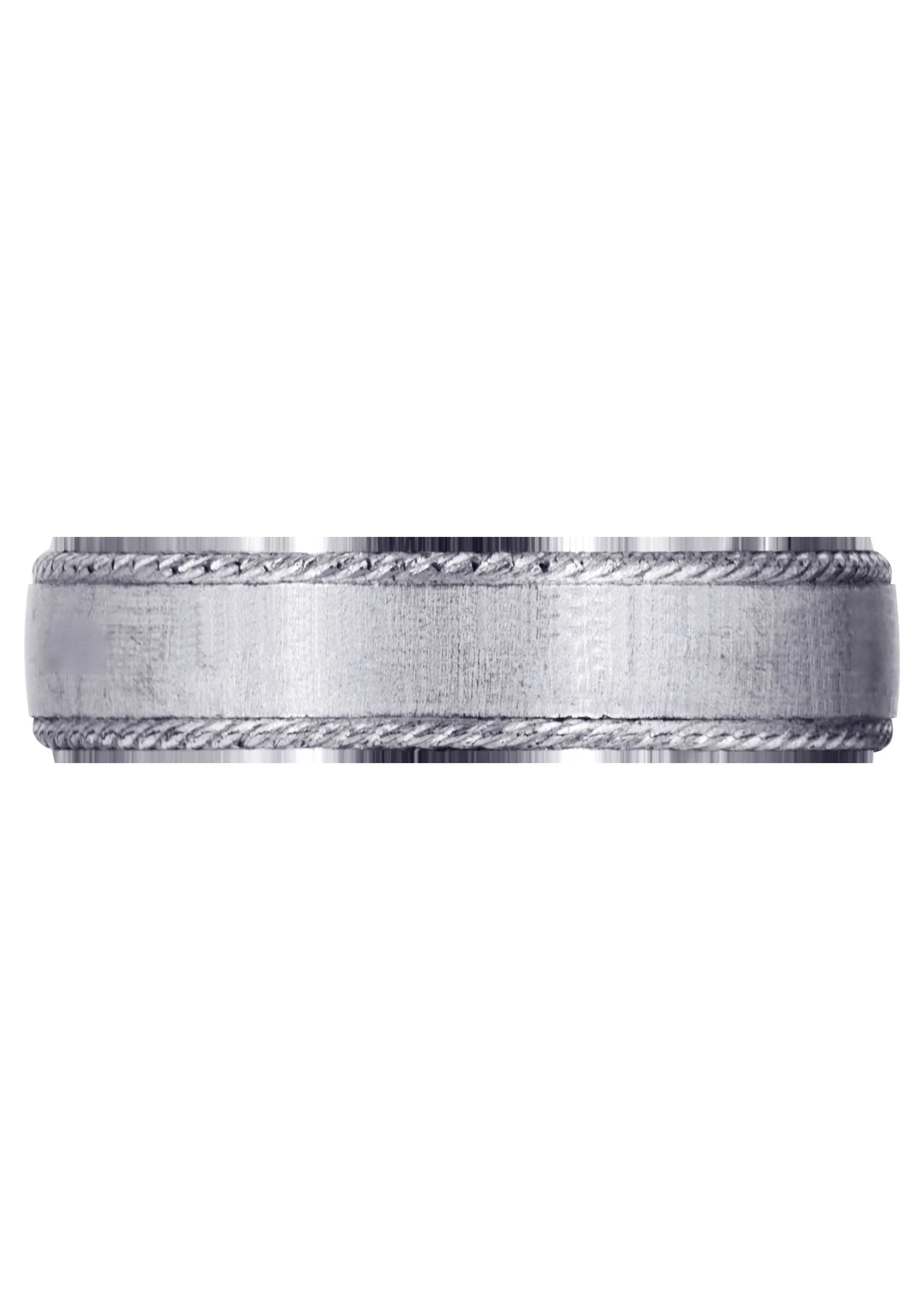 Basic Carved Celtic Mens Wedding Band | Cross Satin Finish (Evan) - Image 2