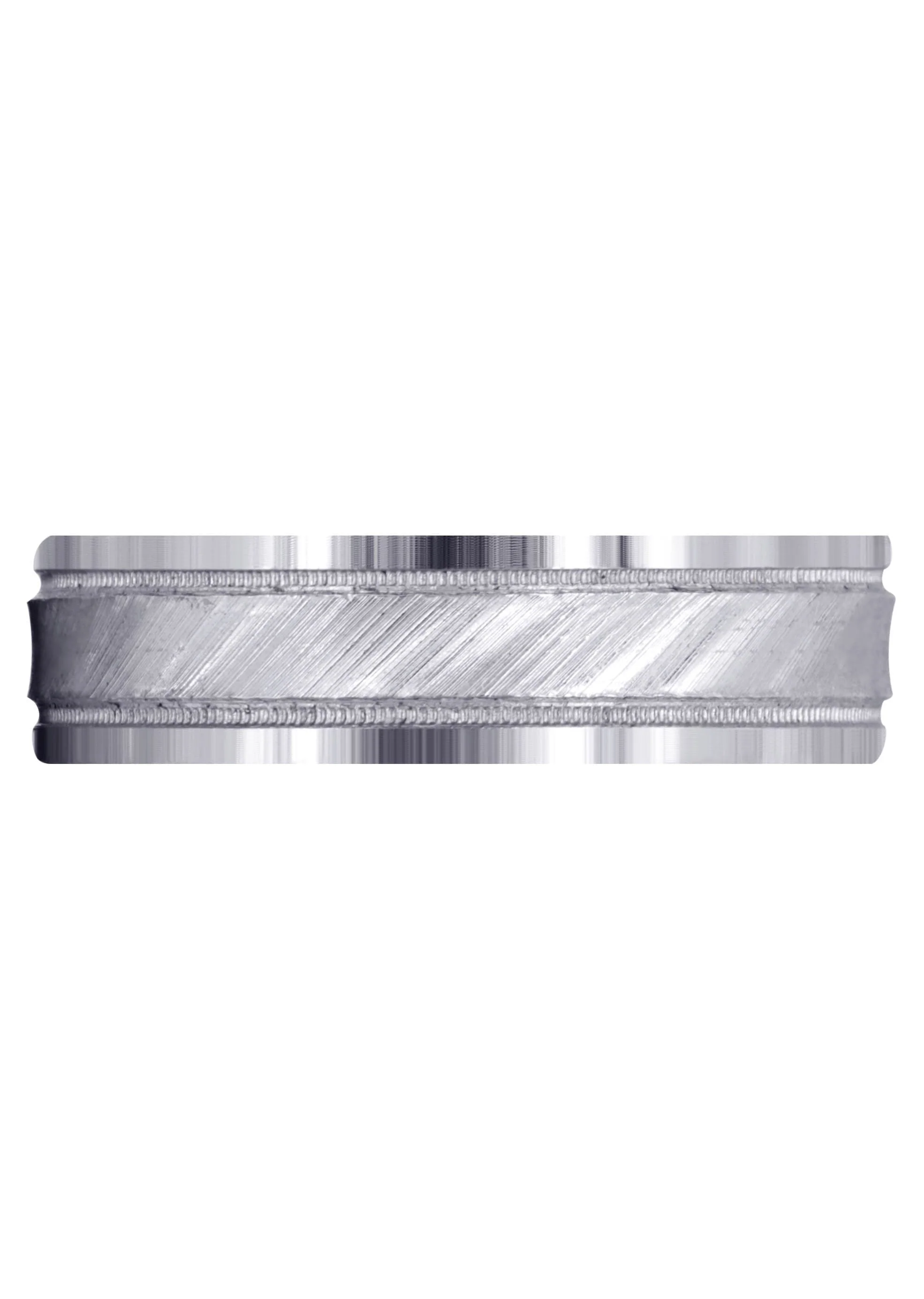 Basic Carved Celtic Mens Wedding Band | Diamond Cut Finish (Nicholas) - Image 2