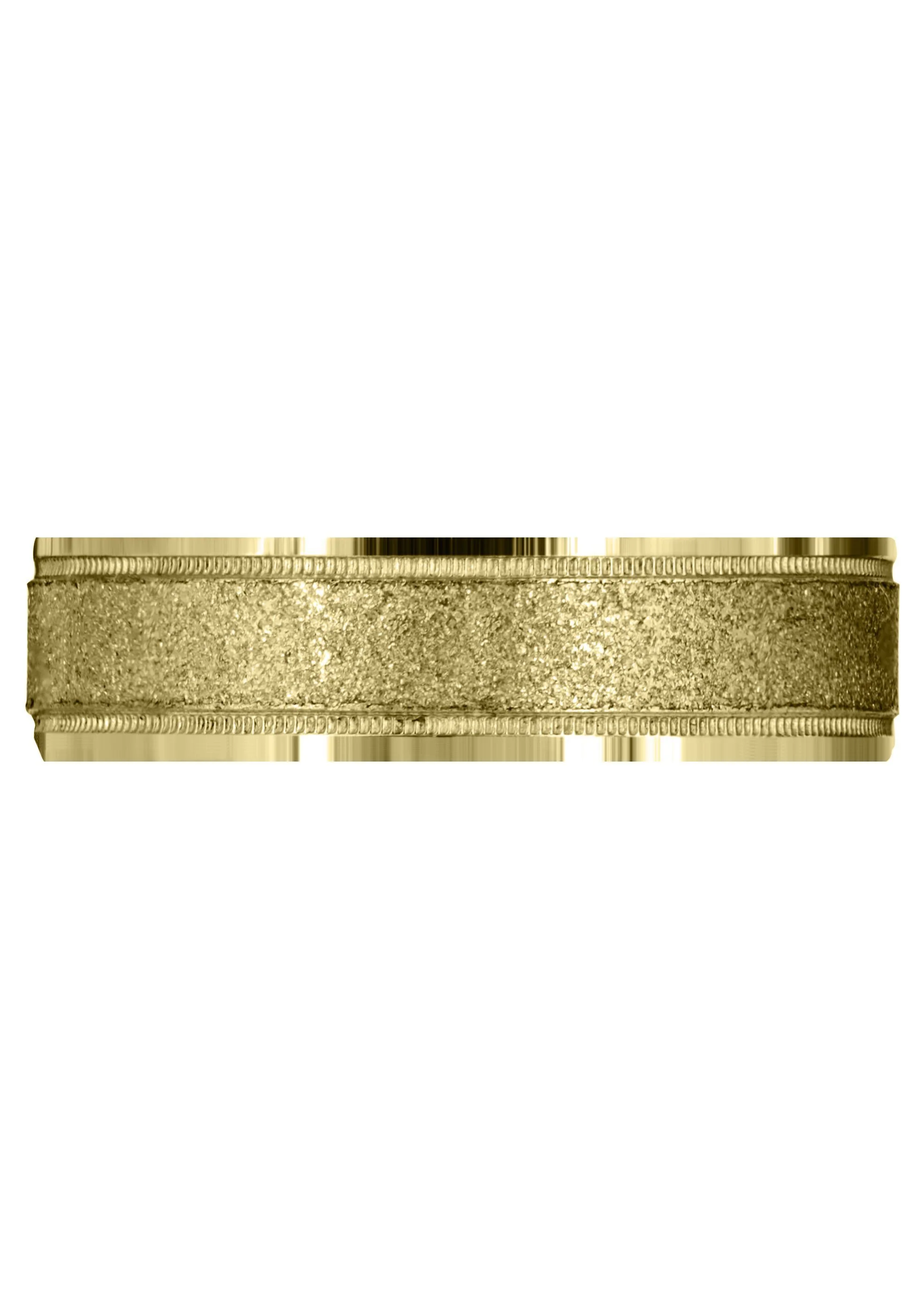 Yellow Gold Basic Carved Celtic Mens Wedding Band | Stone Finish (Adam) - Image 2