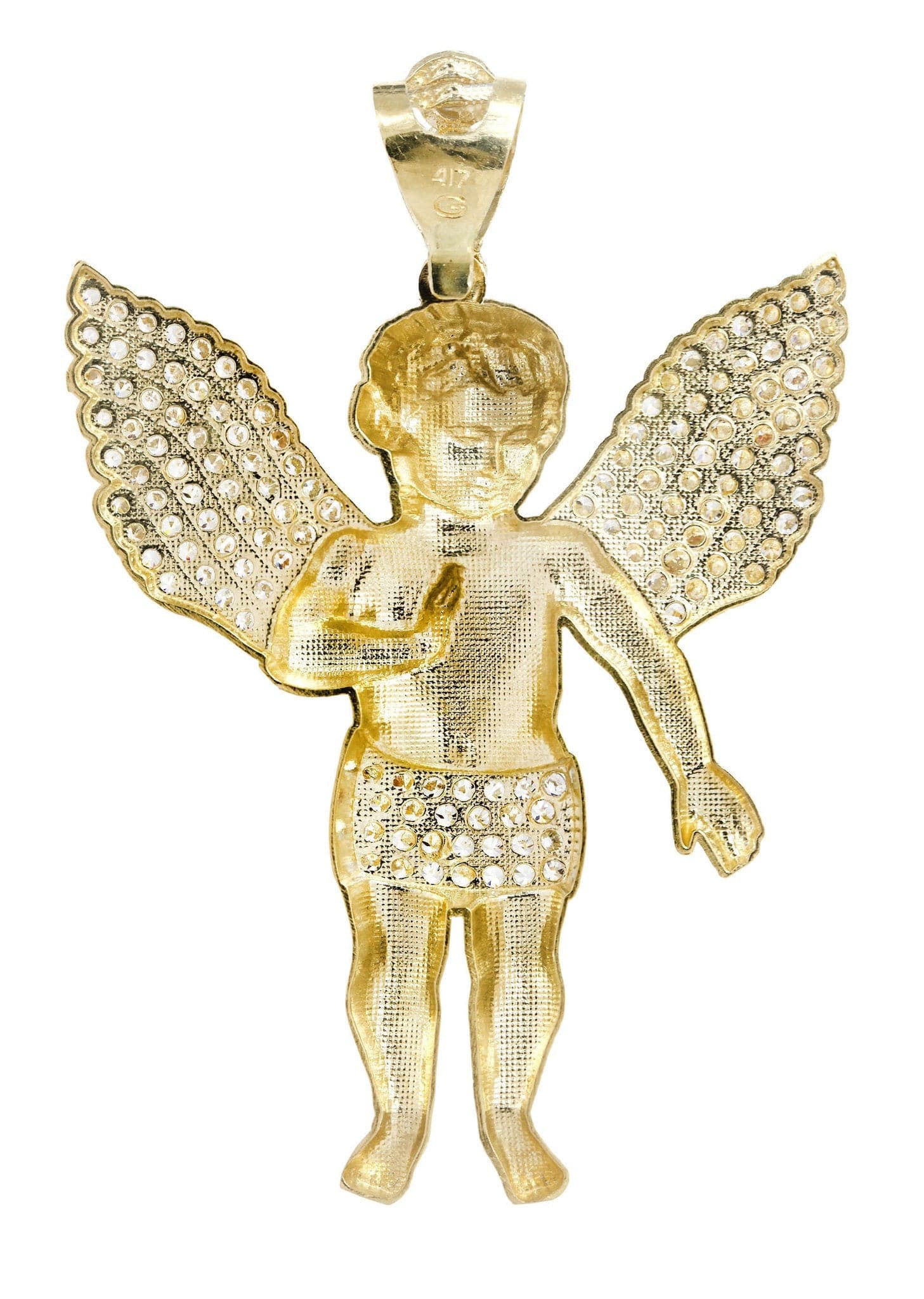 10K Gold Angel Pendant  |  14.3 Grams - Image 3