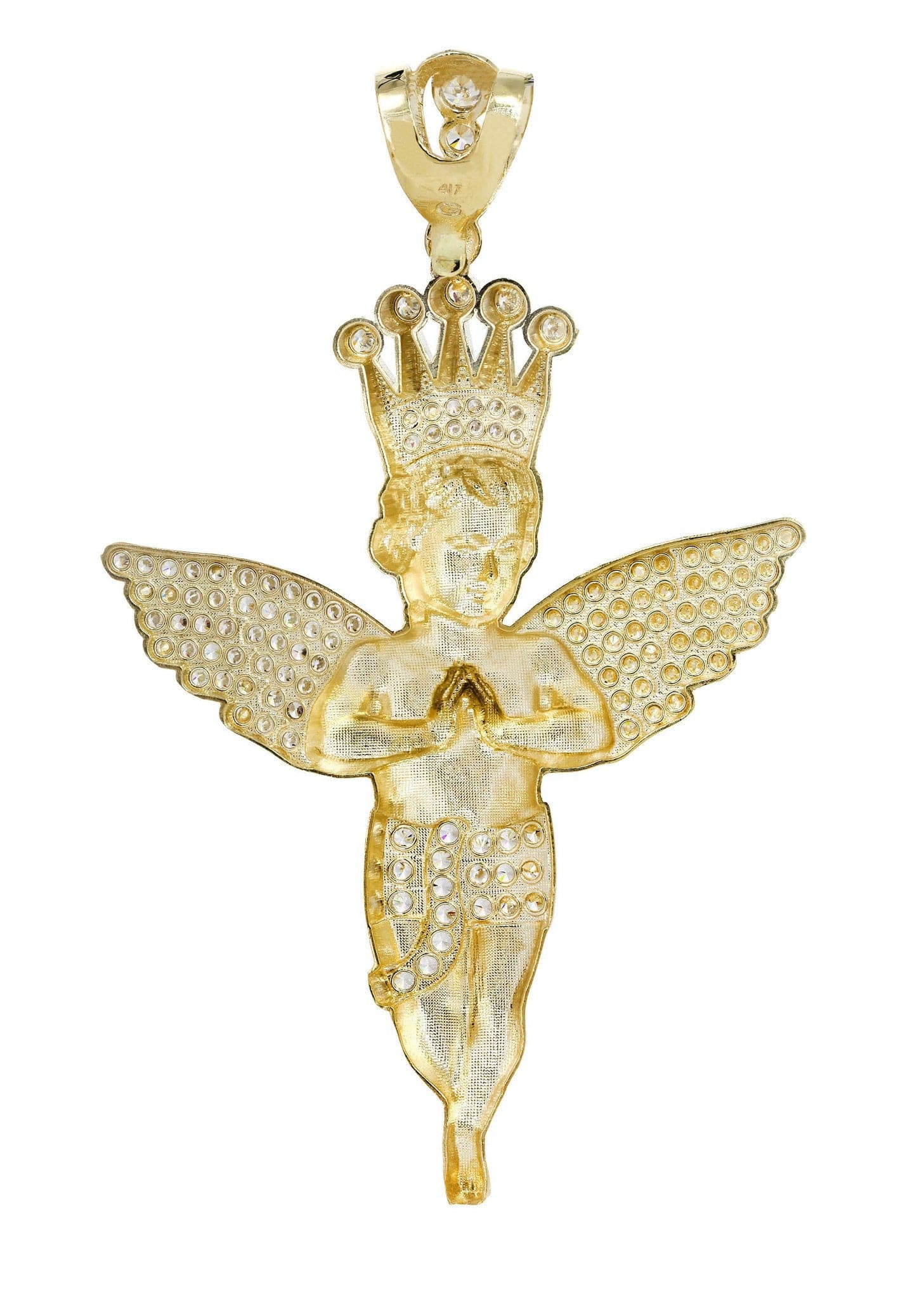 10K Gold Angel Pendant  |  33.4 Grams - Image 3