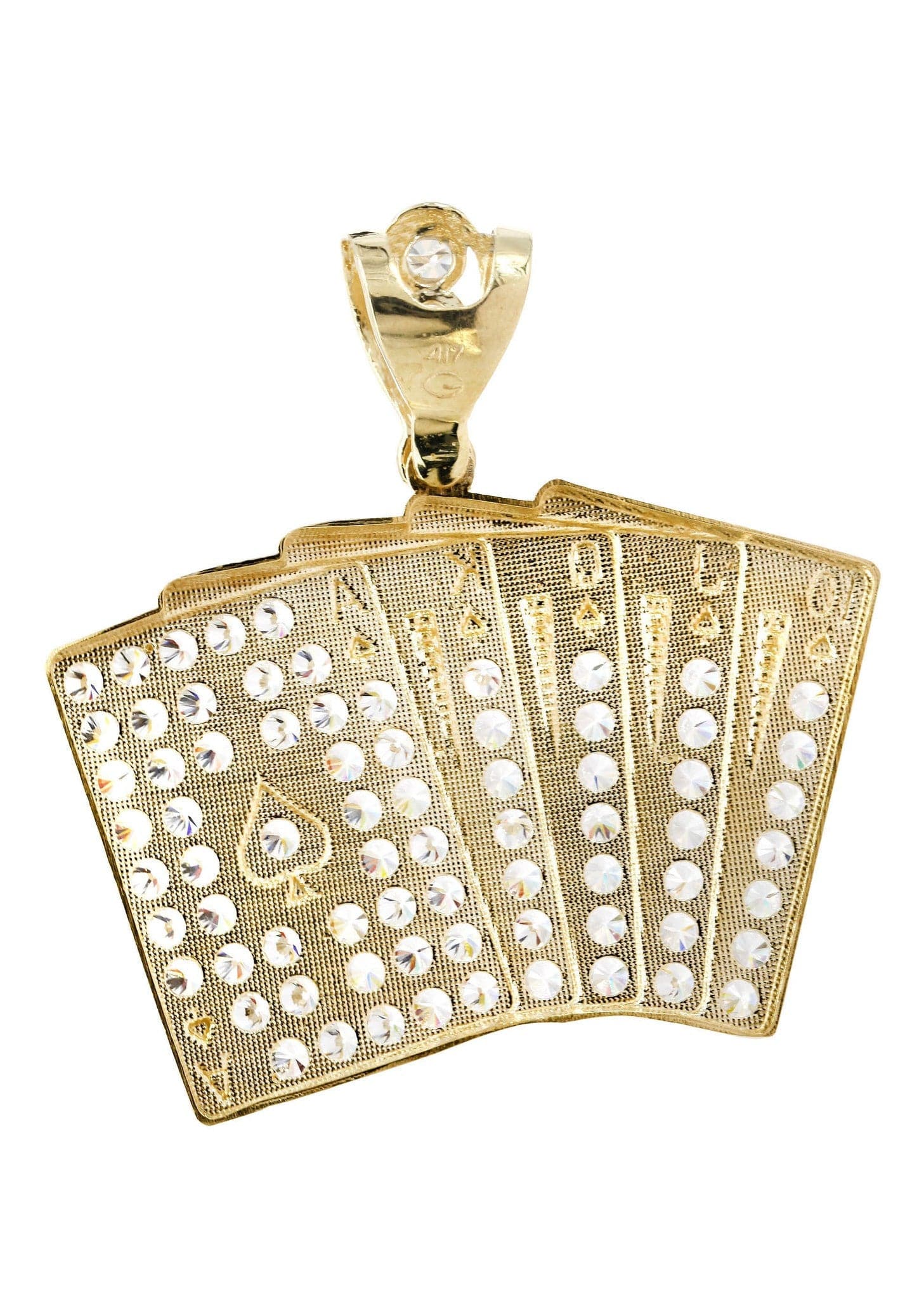 Cards  10K Gold Pendant | 16.2 Grams - Image 3