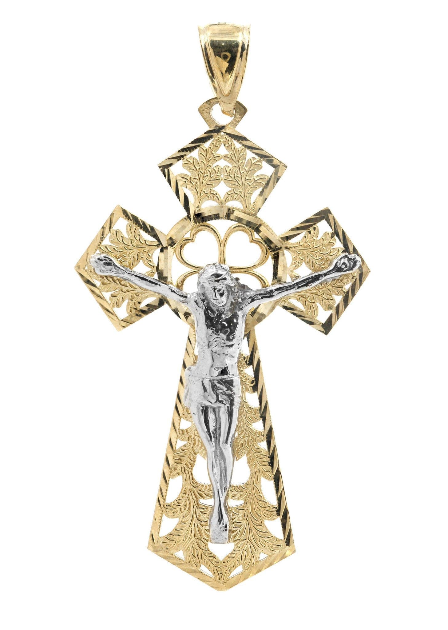 10K Gold Cross / Crucifix Pendant | 9.3 Grams