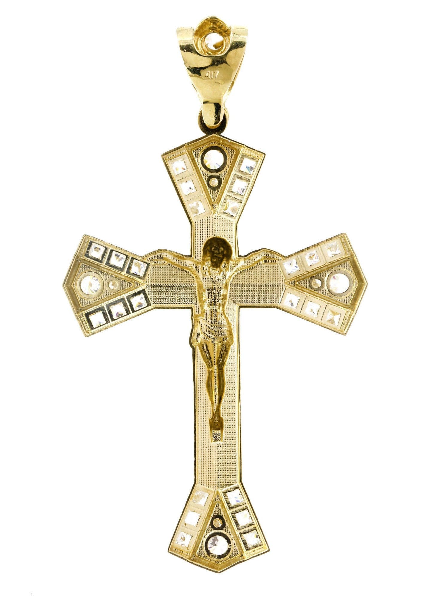 10K Gold Cross / Crucifix Pendant  |  14.1 Grams - Image 3