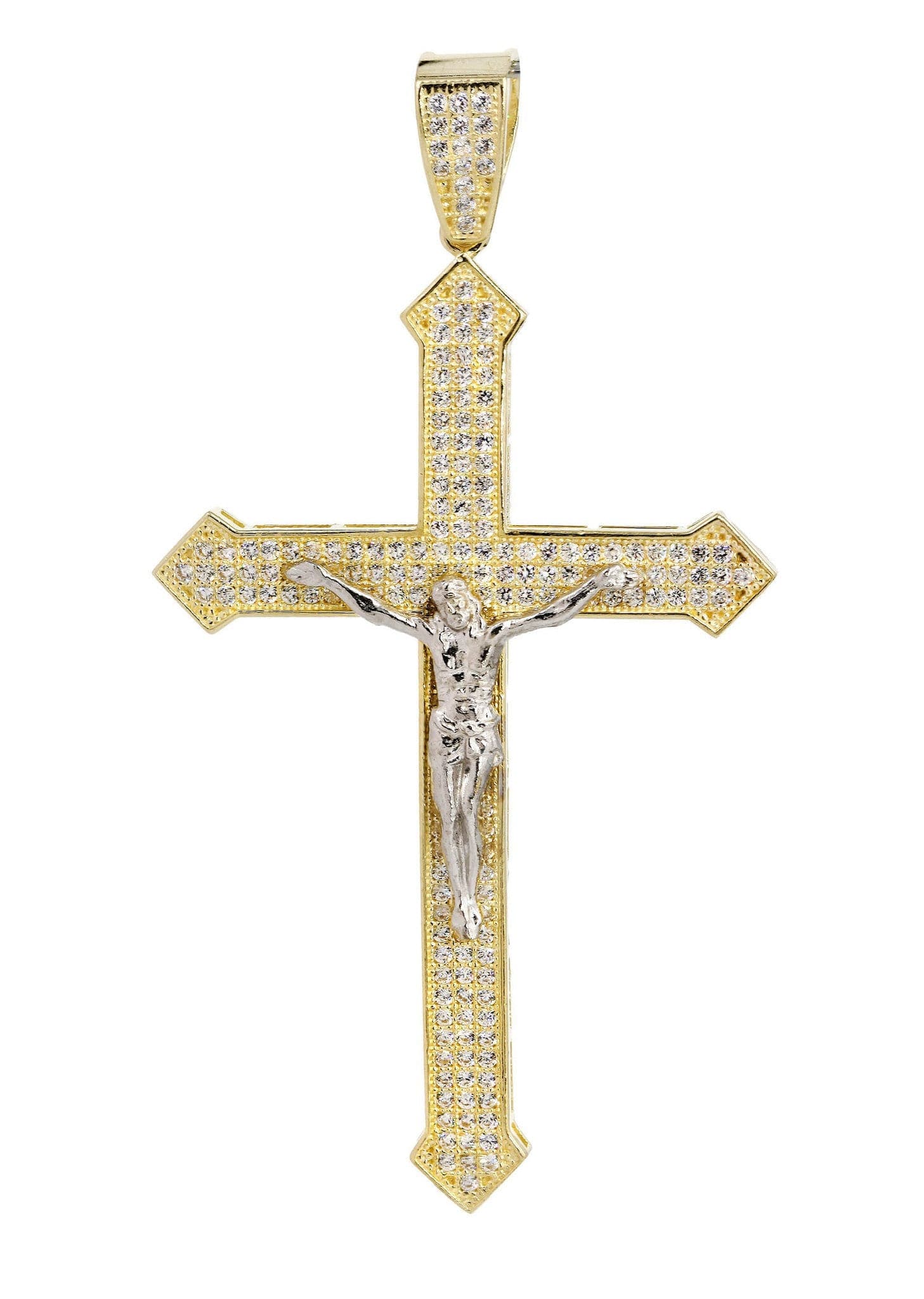 10K Gold Cross / Crucifix Pendant  |  7.3 Grams