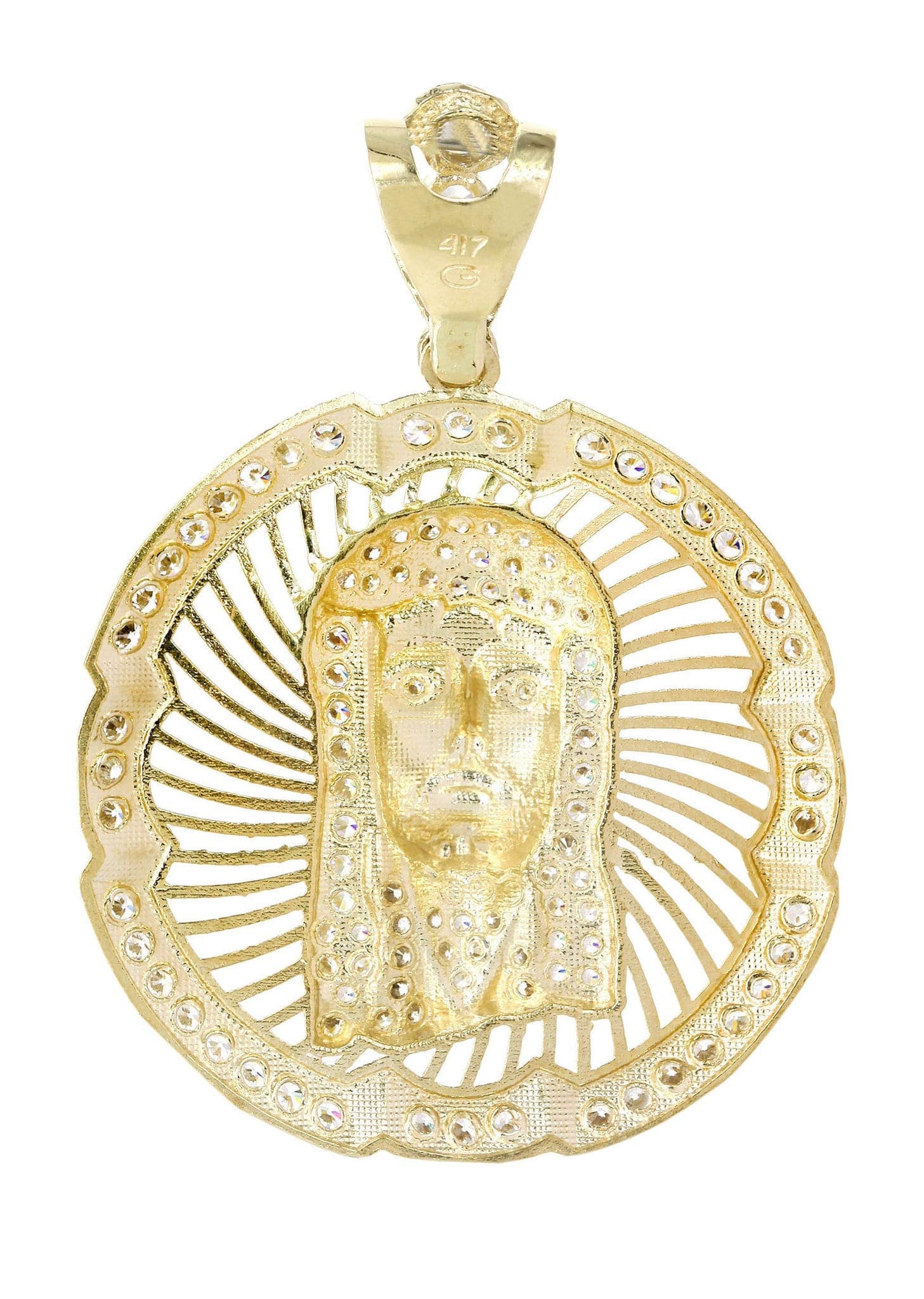 10K Gold Jesus Piece Pendant  |  10.4 Grams - Image 3