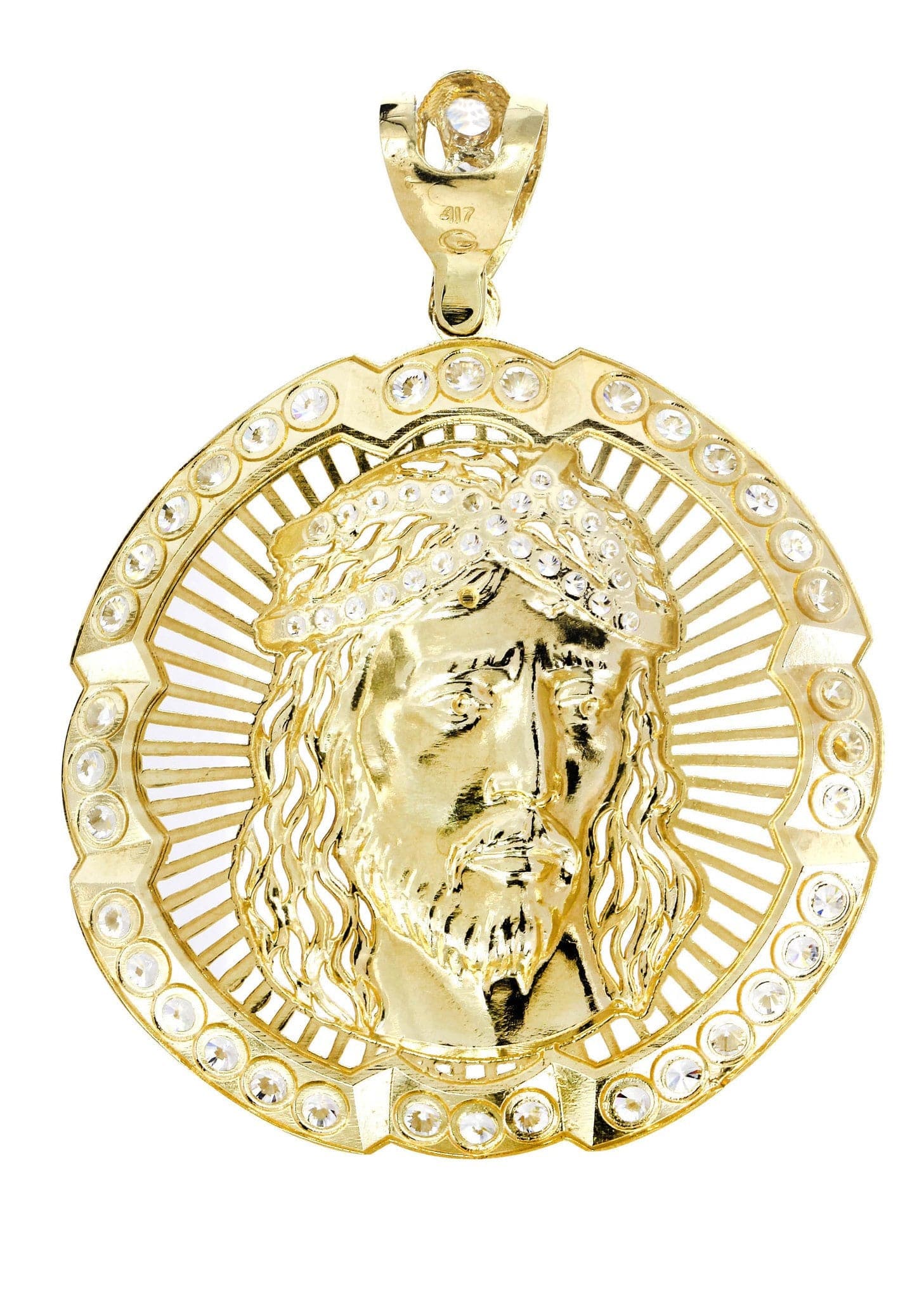 10K Gold Jesus Piece Pendant  |  18.7 Grams - Image 3