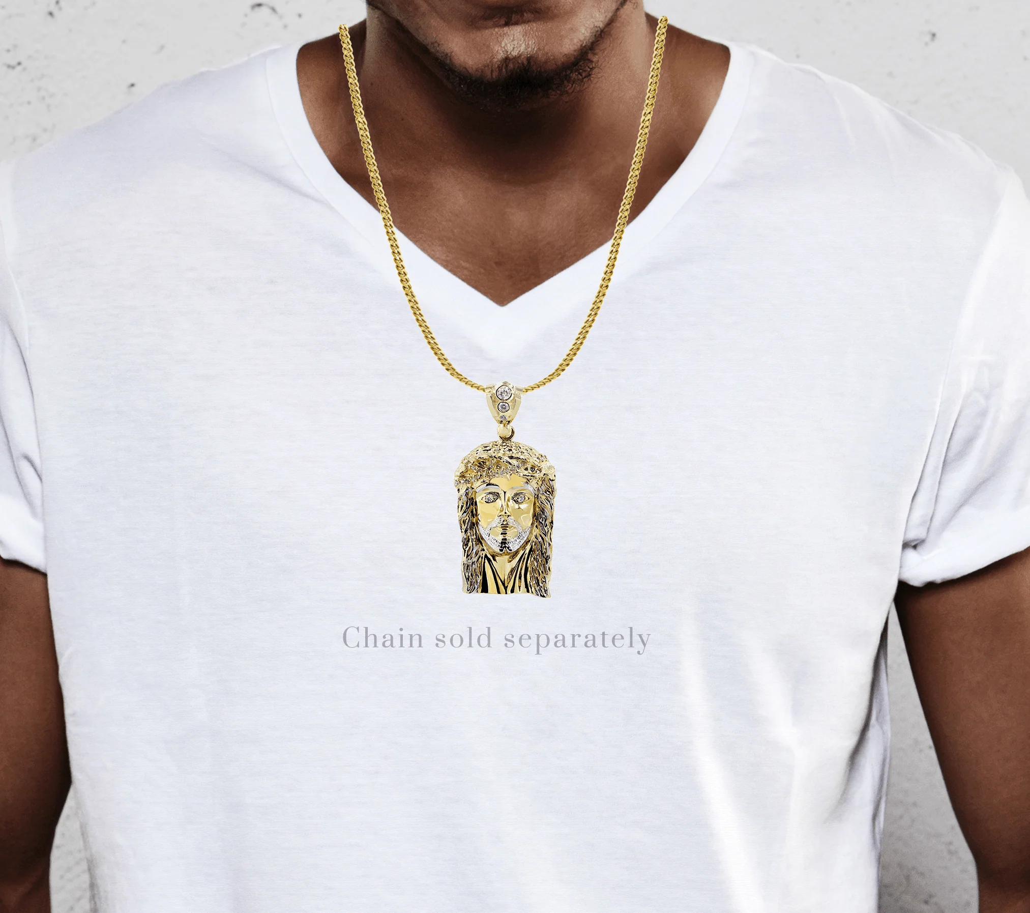 10K Gold Jesus Pendant  |  37.9 Grams - Image 2