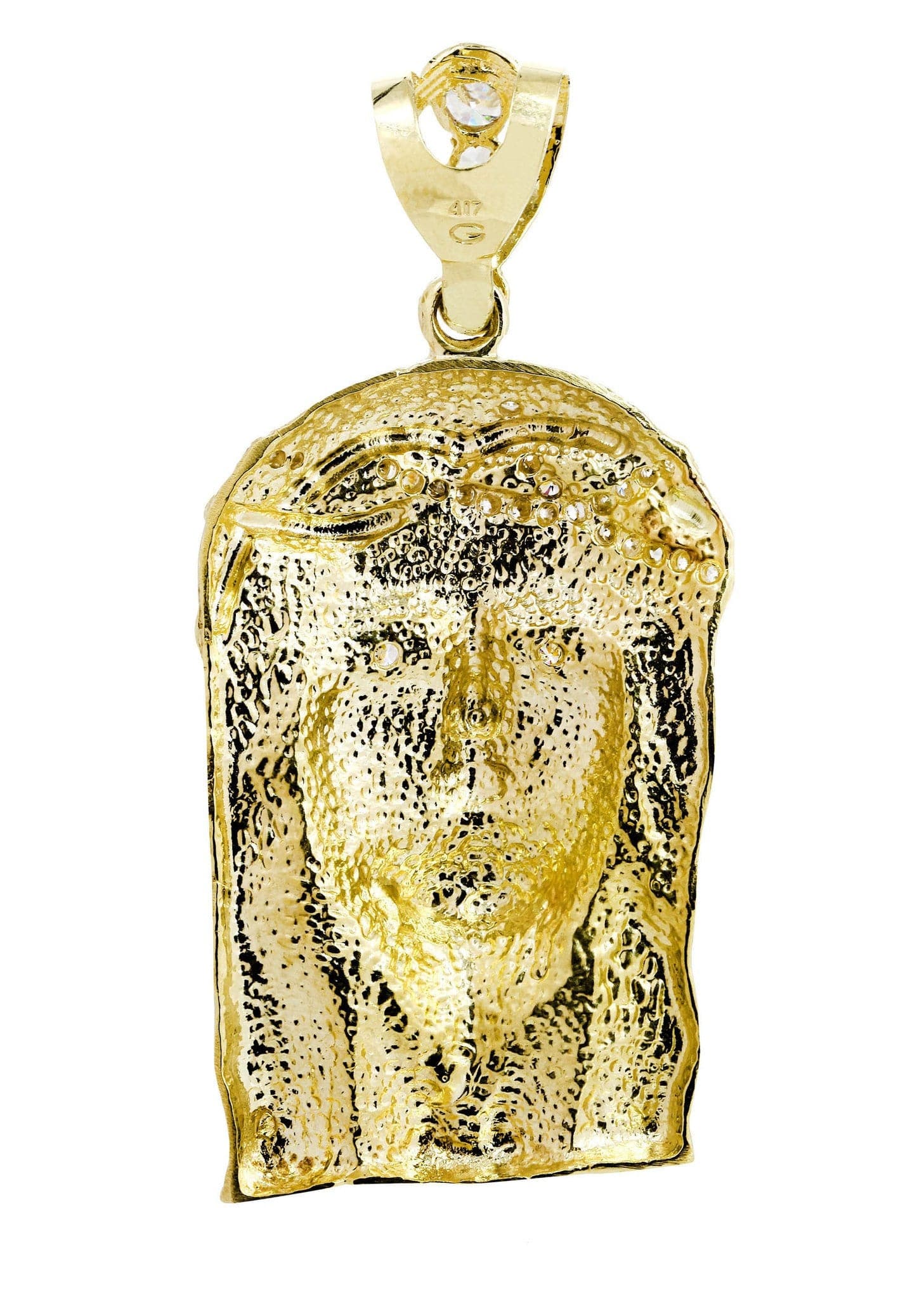 10K Gold Jesus Pendant  |  37.9 Grams - Image 3