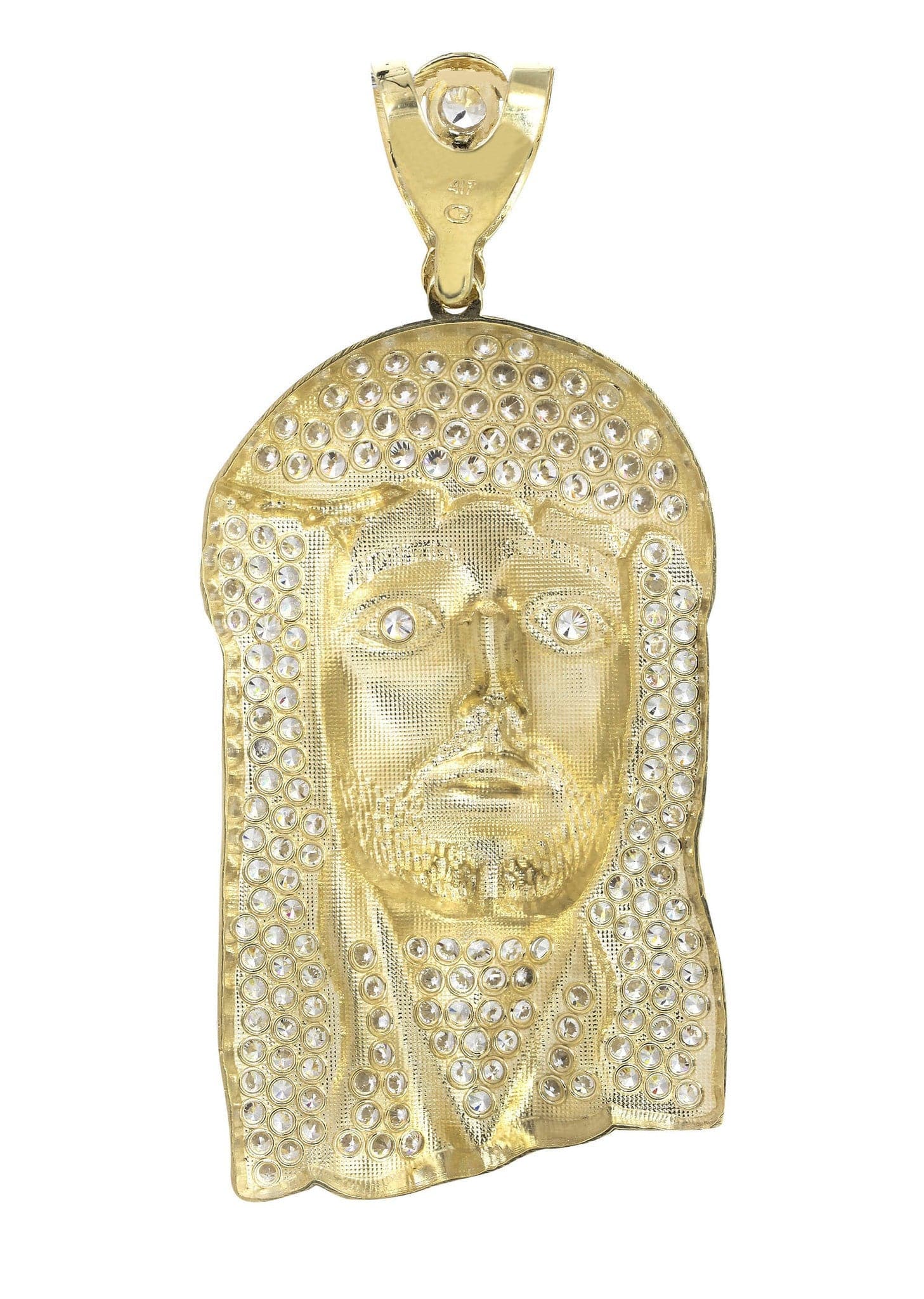 Jesus Piece  10K Gold Pendant  |  42.1 Grams - Image 3