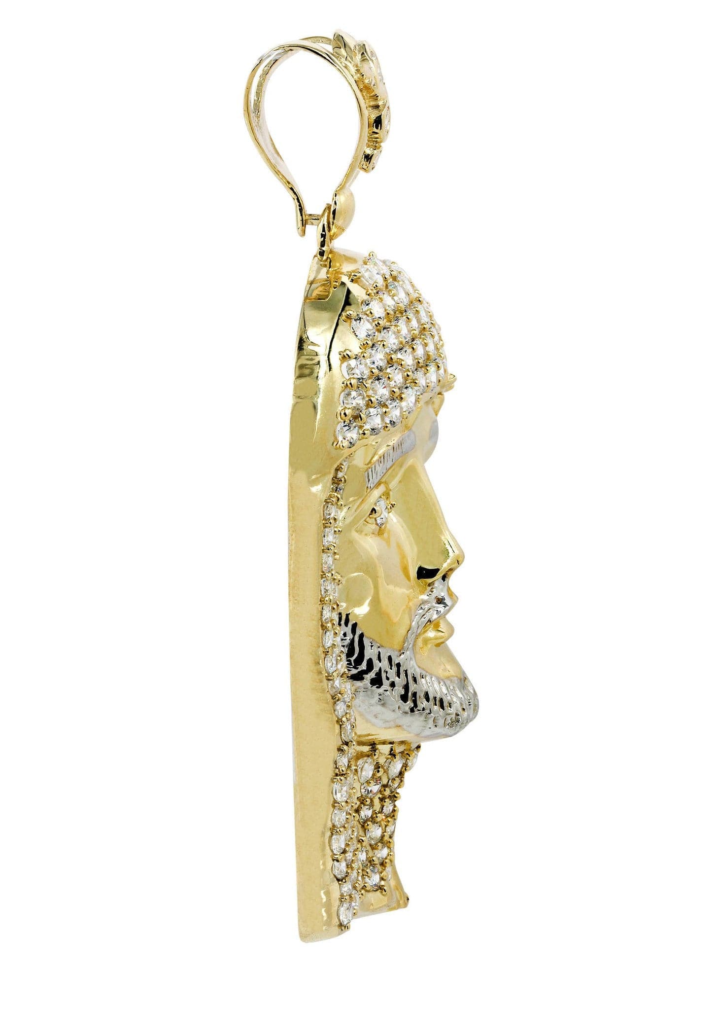 Jesus Piece  10K Gold Pendant  |  42.1 Grams - Image 4