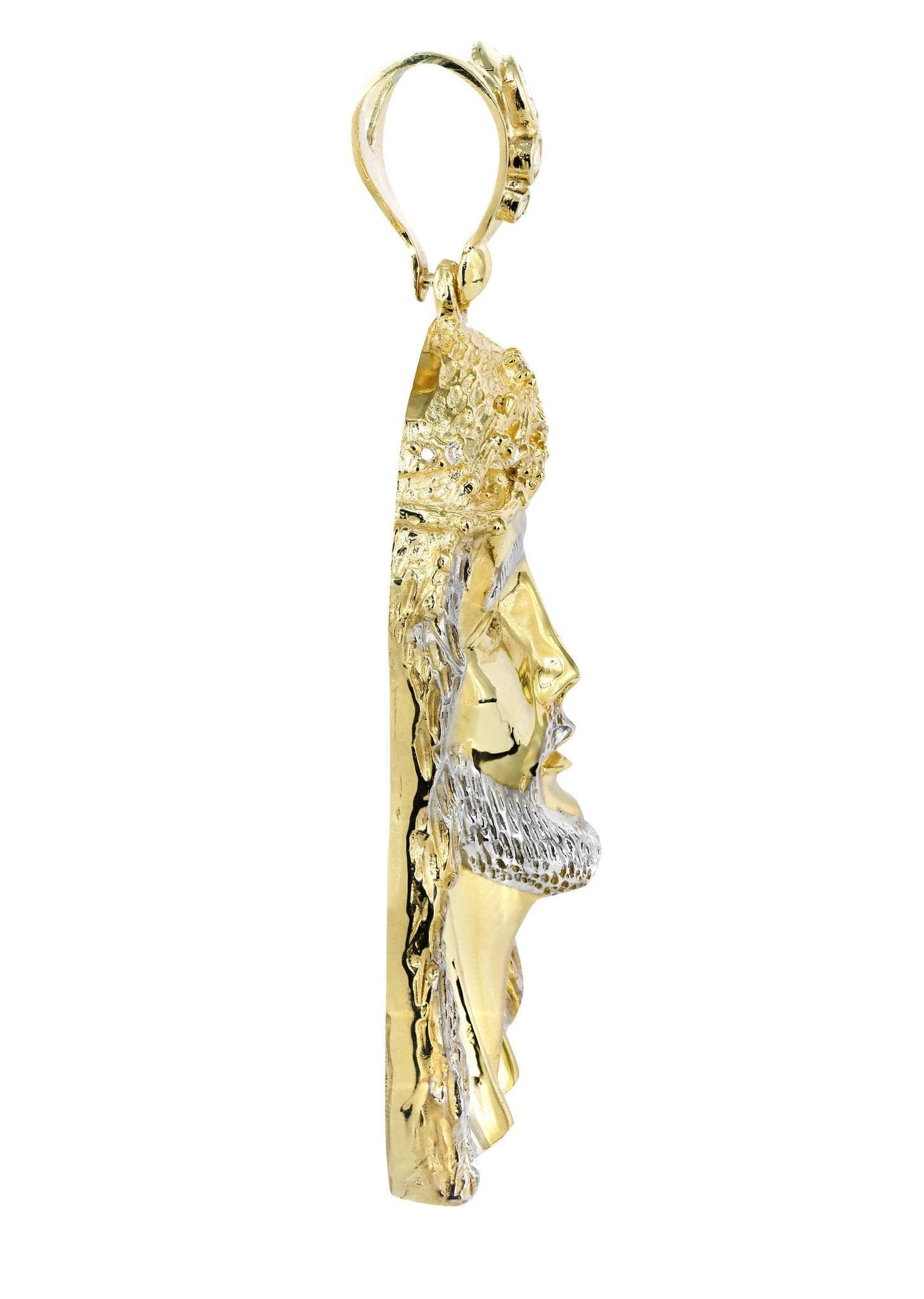 10K Gold Jesus Piece Pendant  |  53.9 Grams - Image 4