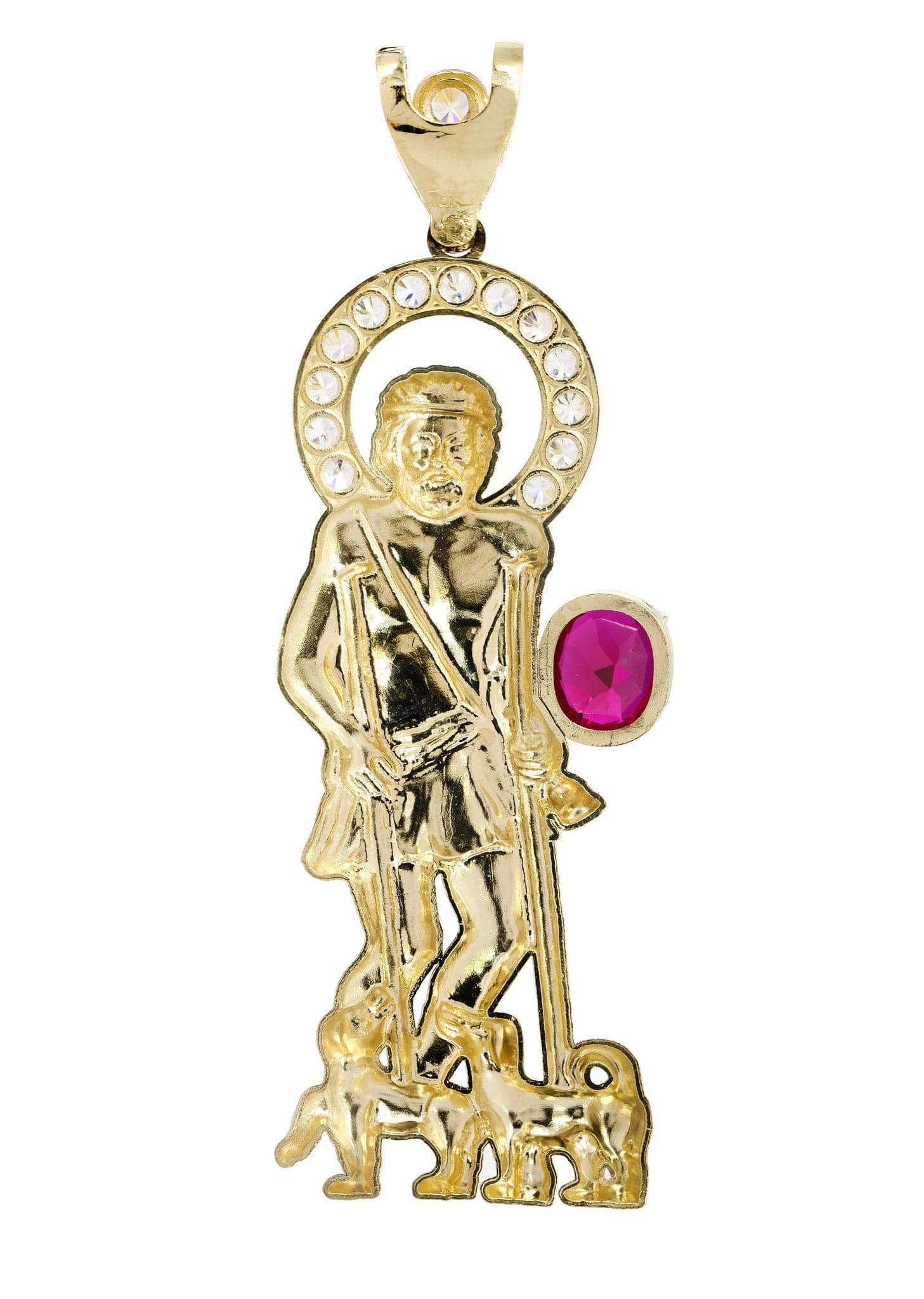 St. Lazaro  10K Gold Pendant  |  24.2 Grams - Image 3