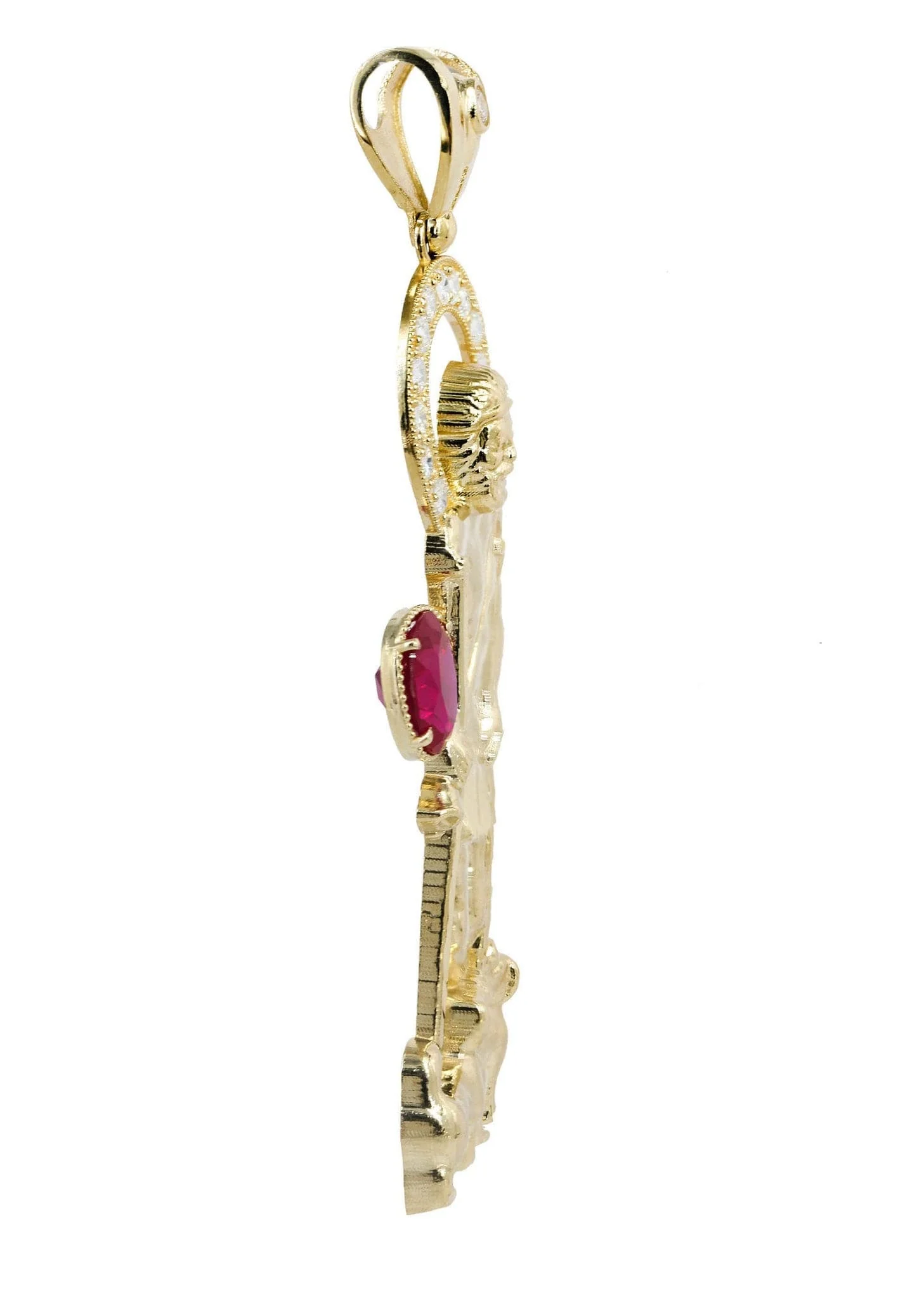 St. Lazaro  10K Gold Pendant  |  24.2 Grams - Image 4