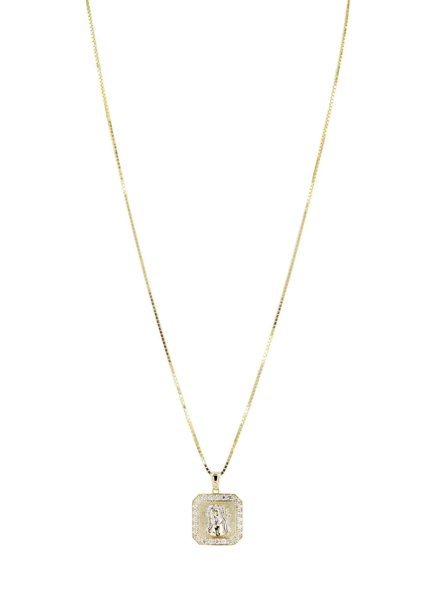 10K Yellow Gold Box Jesus Piece Chain | Appx. 7.1 Grams - Image 6