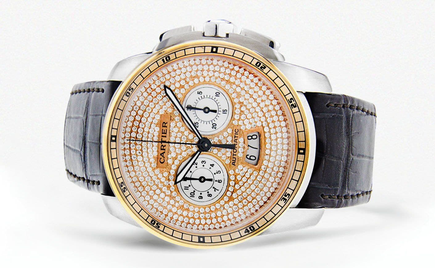 Diamond Calibre de Cartier | 18K Rose Gold | 42 Mm - Image 4