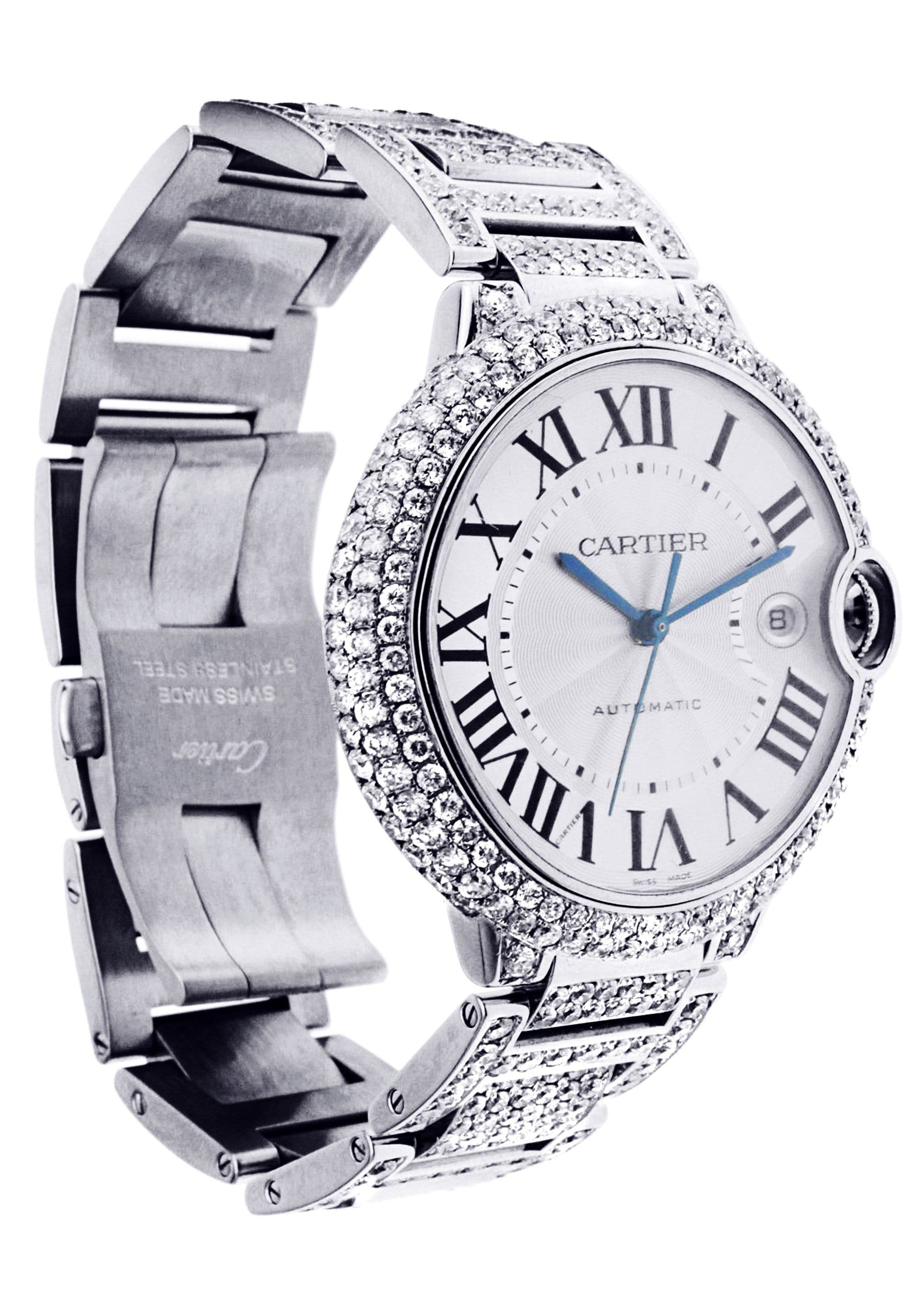 Diamond Cartier Ballon Bleu | Stainless Steel | 42 Mm - Image 2