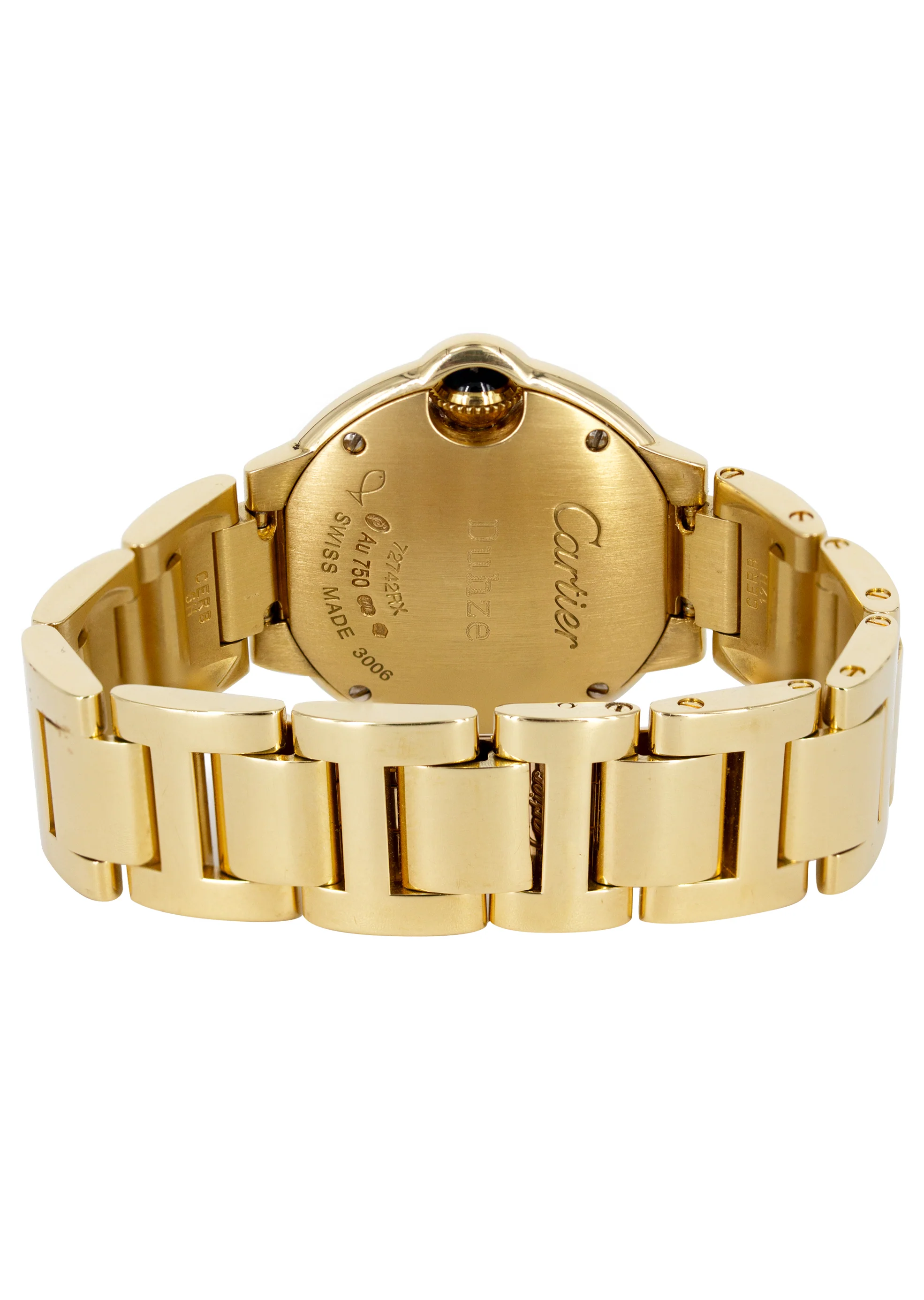 CARTIER DIAMOND BALLON BLEU WATCH IN 18K GOLD | WHITE ROMAN DIAL | 36 MM - Image 2