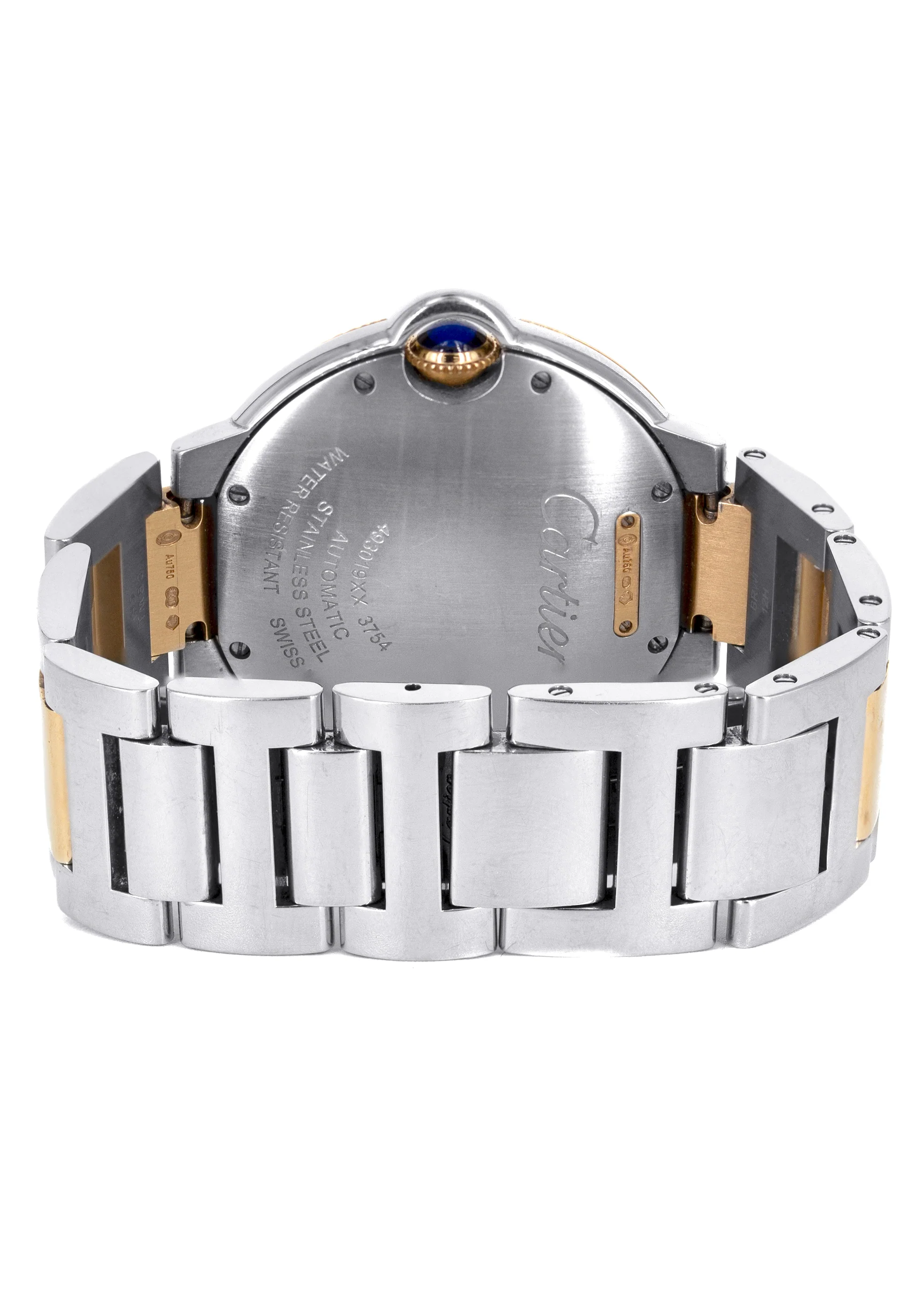 CARTIER DIAMOND BALLON BLEU WATCH IN 18K ROSE GOLD & STAINLESS STEEL | DIAMOND BEZEL | SILVER DIAMOND DIAL | 36 MM - Image 2