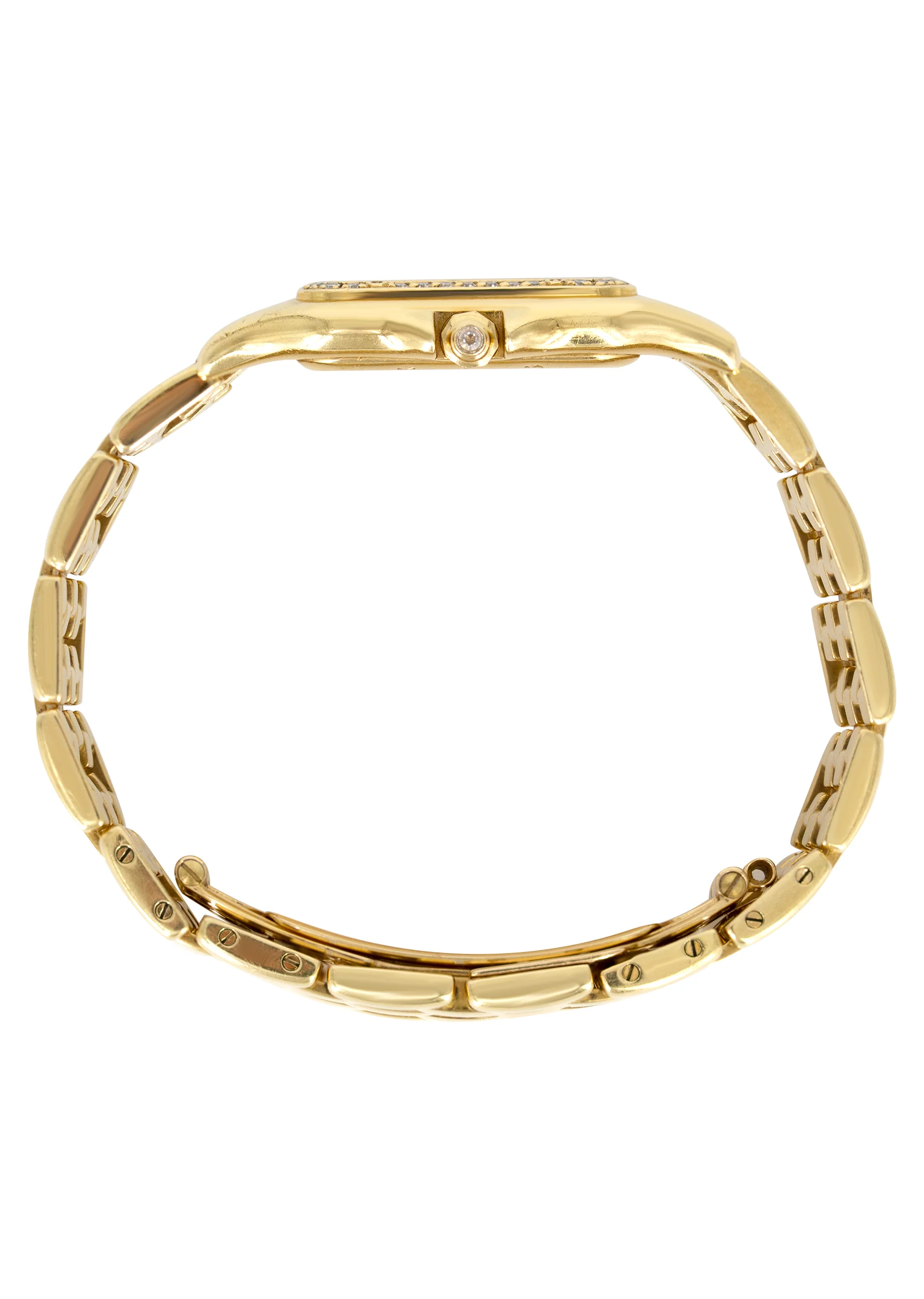 CARTIER DIAMOND PANTHERE WATCH IN 18K GOLD | WHITE DIAL | 27 MM - Image 3