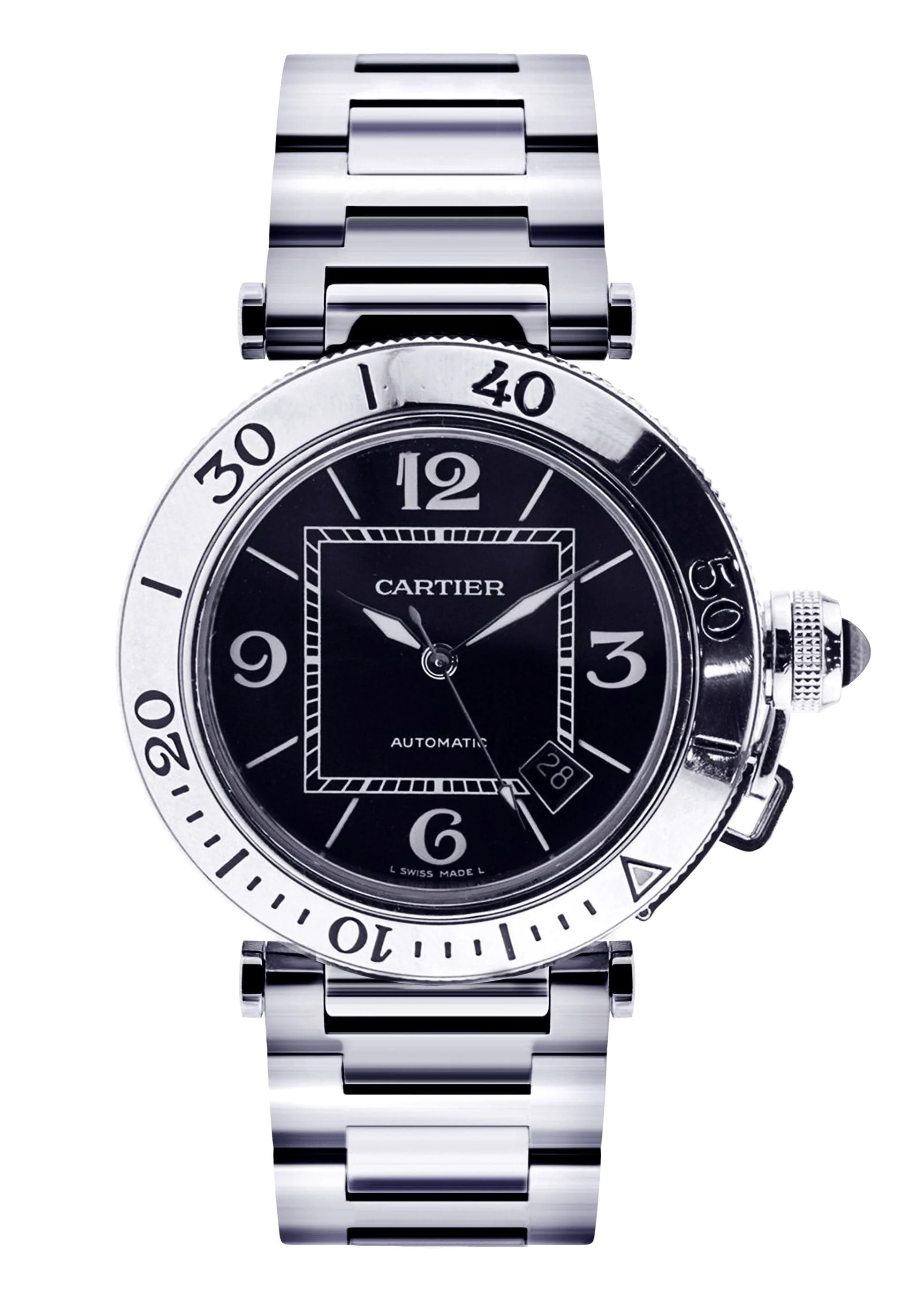 Cartier Pasha Seatimer | Stainless Steel | 40.5 Mm