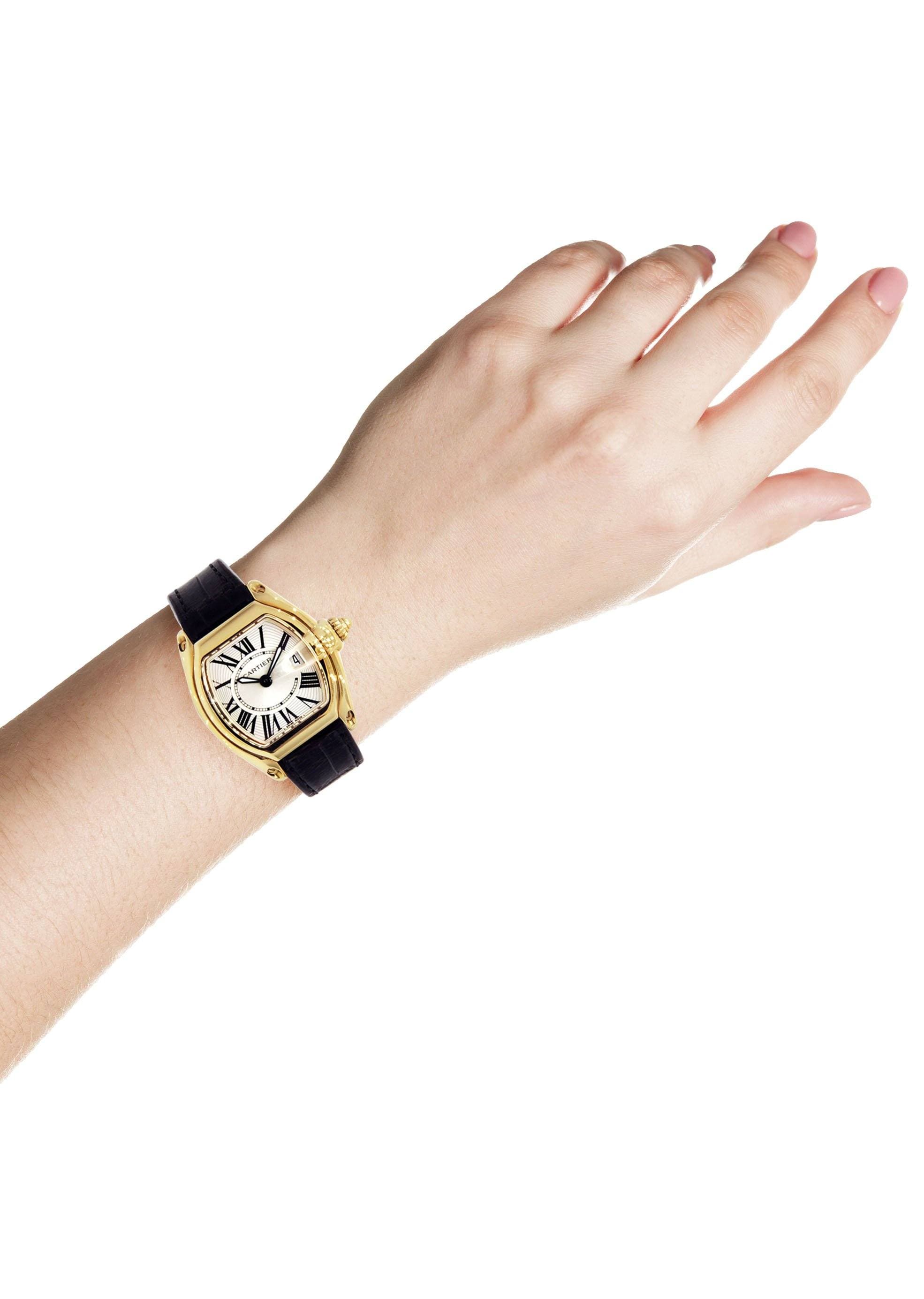 Cartier Roadster Watch For Women | 18K Yellow Gold | 31 Mm - Image 5
