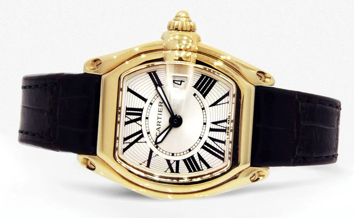 Cartier Roadster Watch For Women | 18K Yellow Gold - Image 4