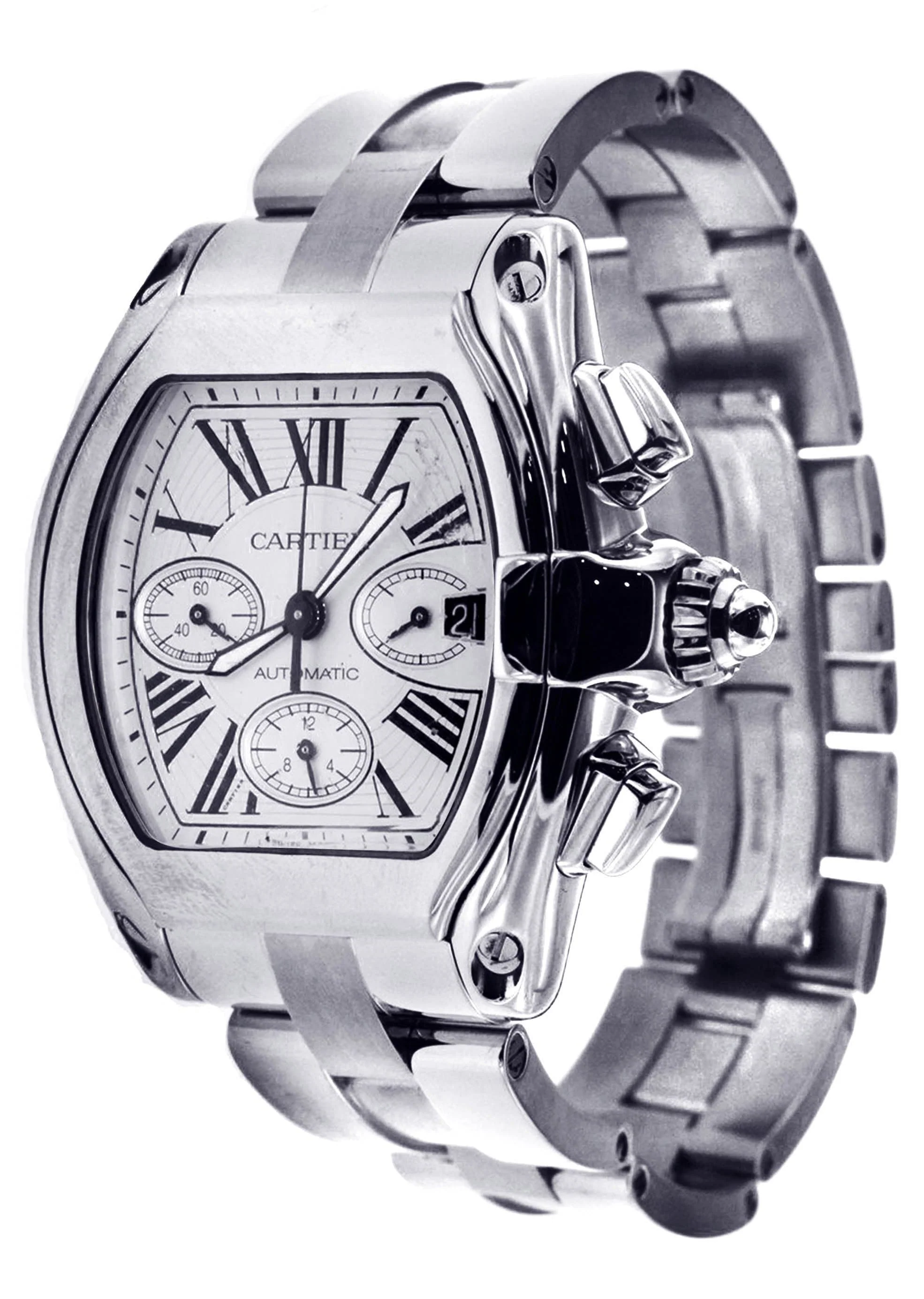 Cartier Roadster XL | Stainless Steel | 48 Mm - Image 2
