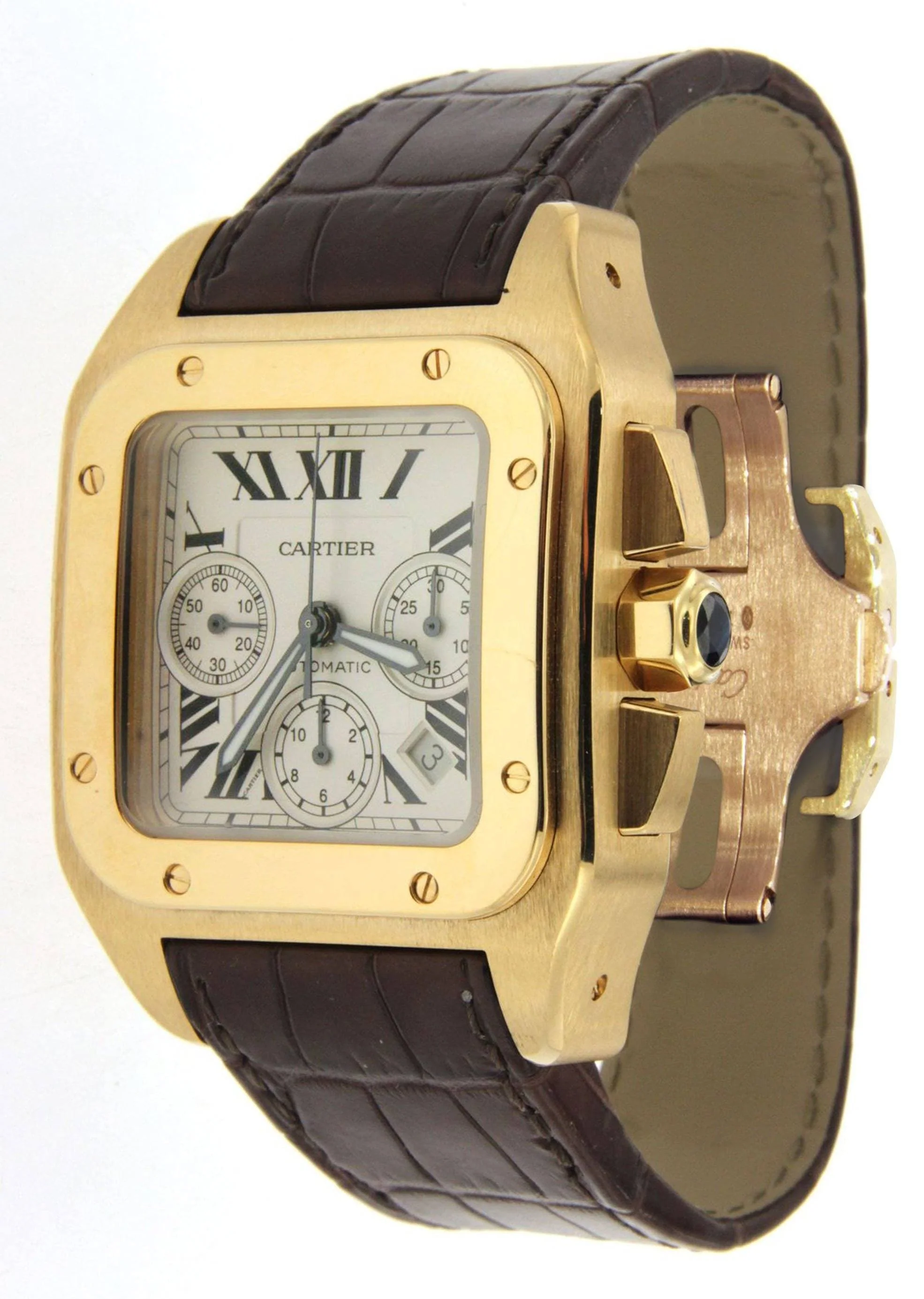 Cartier Santos 100 | 18K Yellow Gold - Image 2
