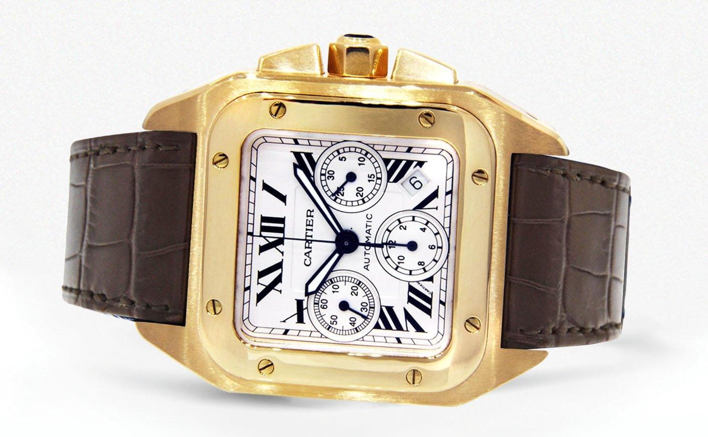 Cartier Santos 100 | 18K Yellow Gold - Image 4