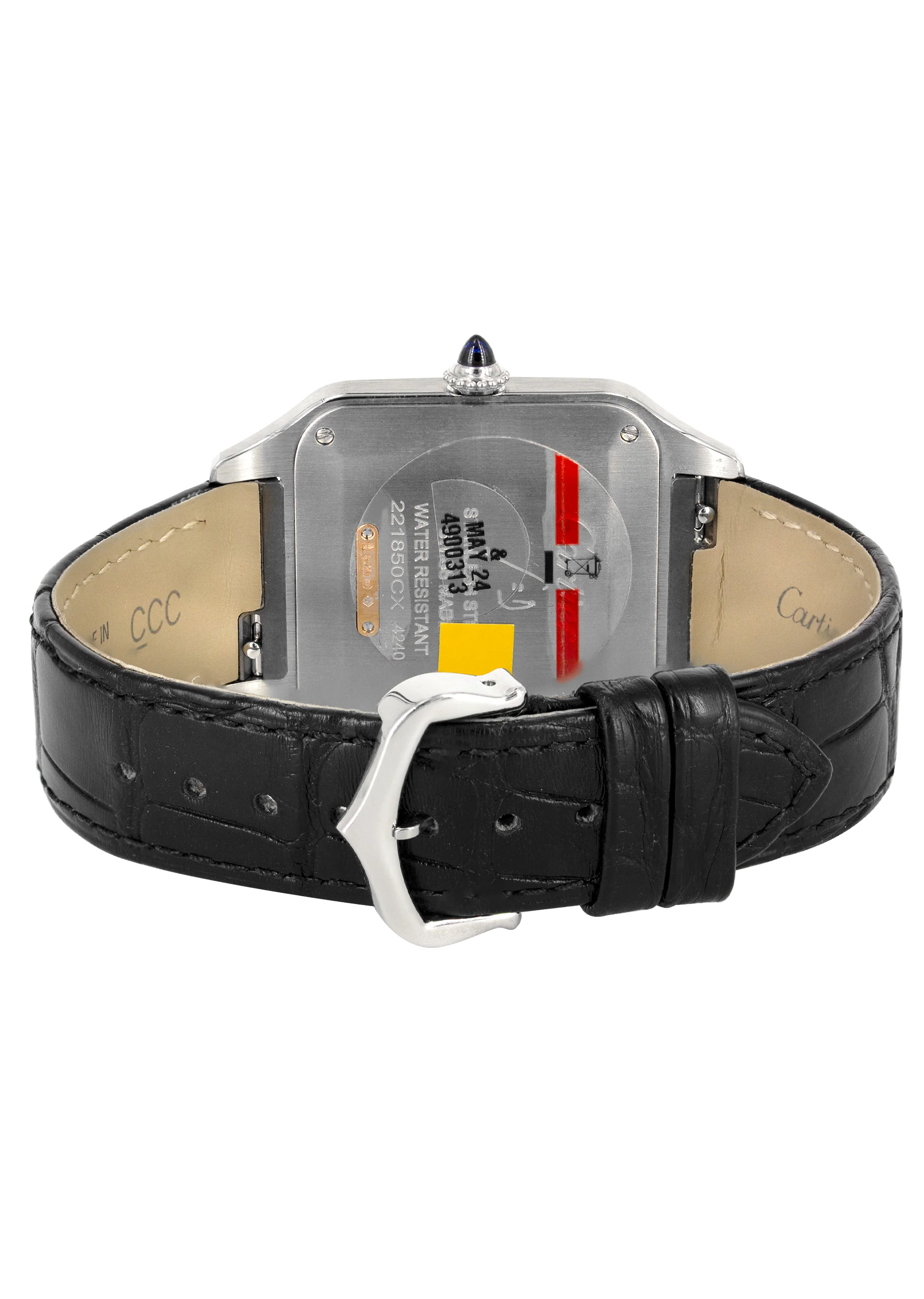 CARTIER SANTOS DUMONT WATCH IN STAINLESS STEEL & 18K GOLD | WHITE DIAL | 43.5 MM - Image 2